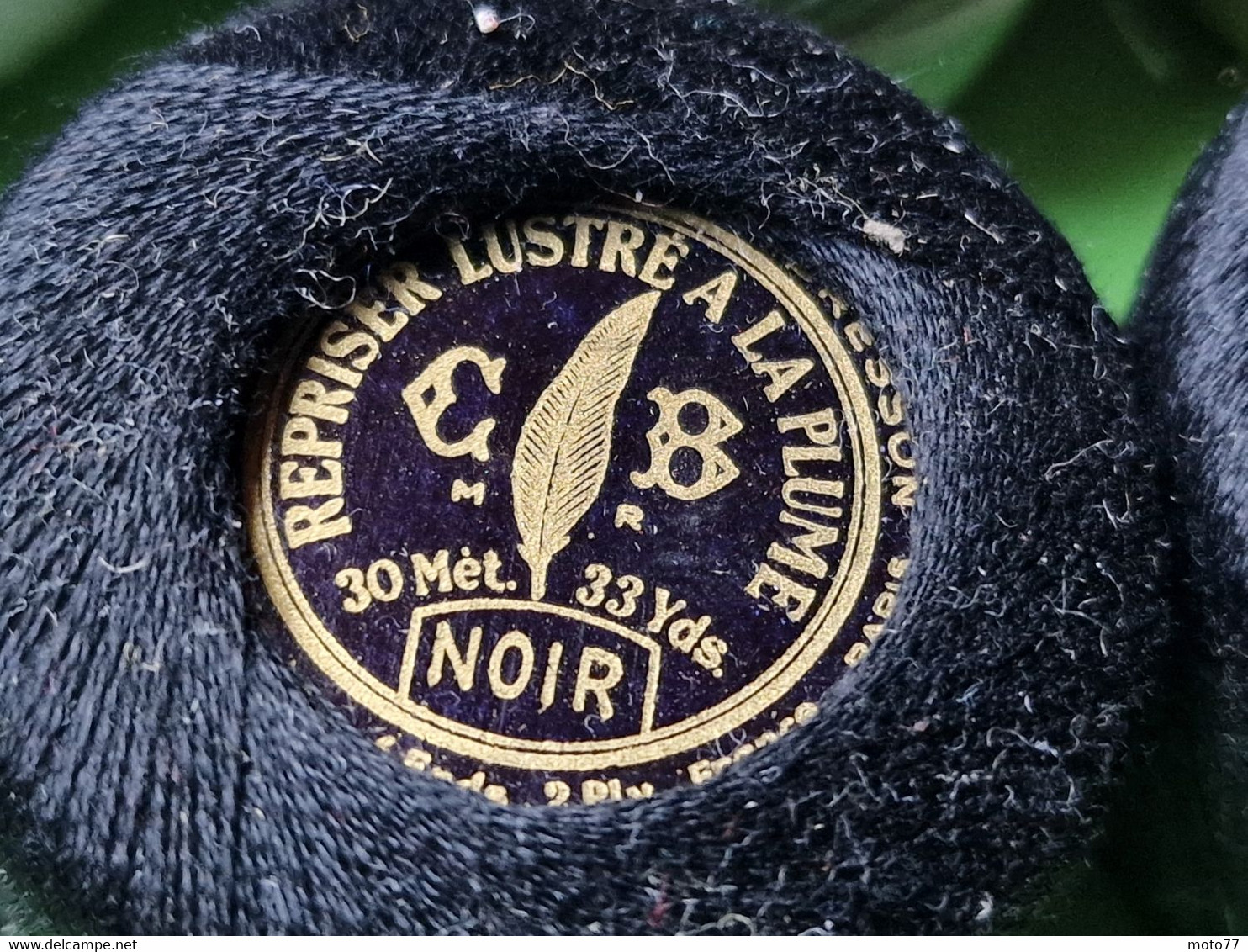 Lot 20 anciens ROULEAUX FIL à Coudre Couturière Mercerie "neuf de stock" - étiquette prix GOULET TURPIN - vers 1950