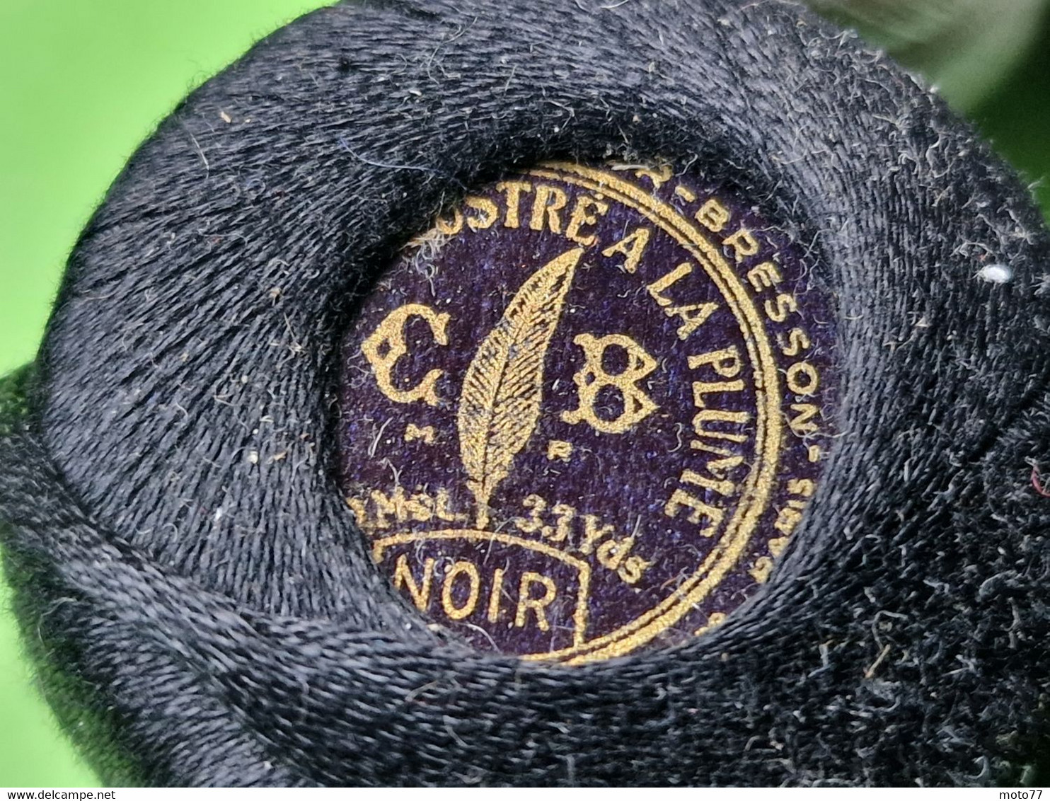 Lot 20 anciens ROULEAUX FIL à Coudre Couturière Mercerie "neuf de stock" - étiquette prix GOULET TURPIN - vers 1950