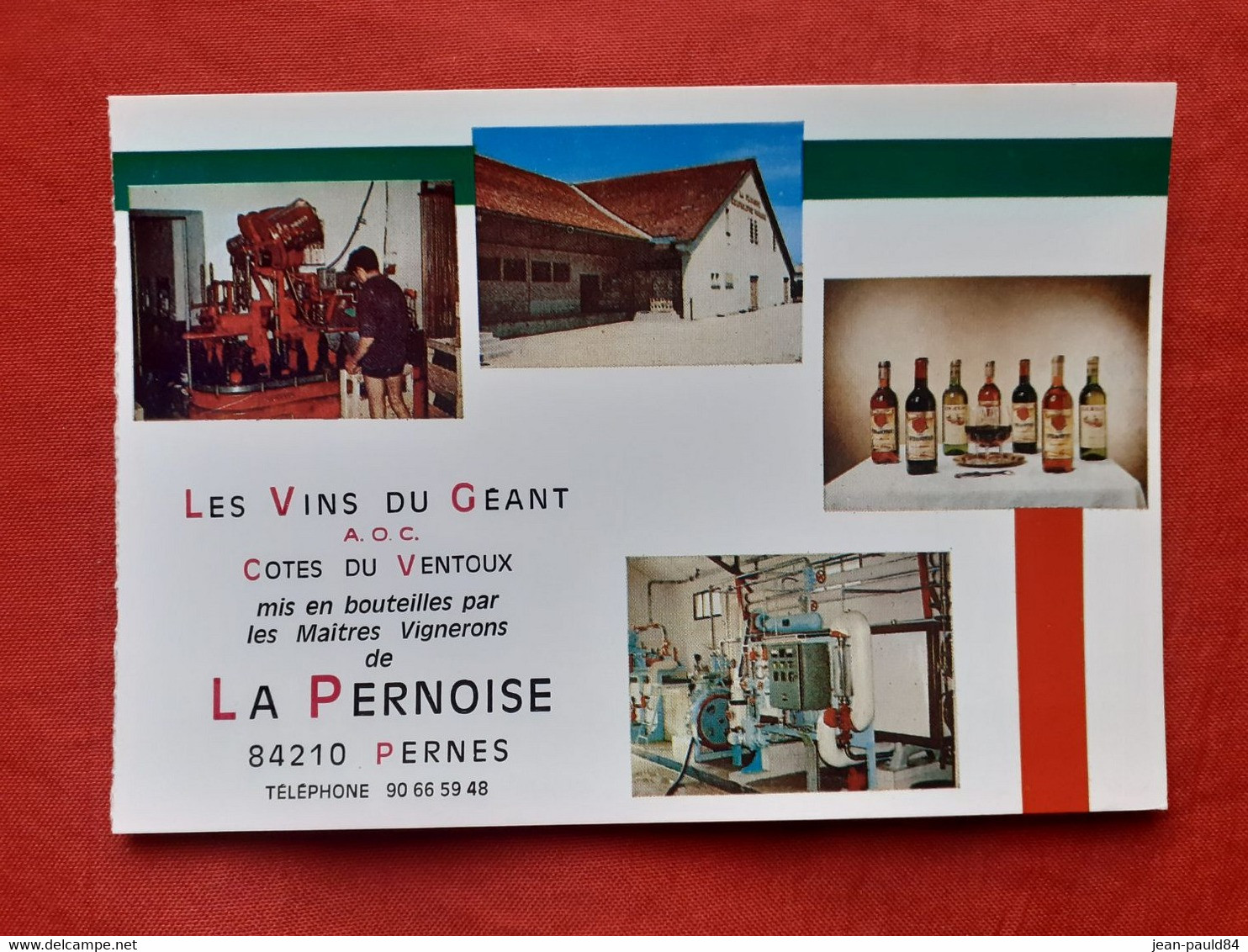 Cpa PERNES Domaine Viticole La Pernoise Côtes Du Ventoux - Pernes Les Fontaines