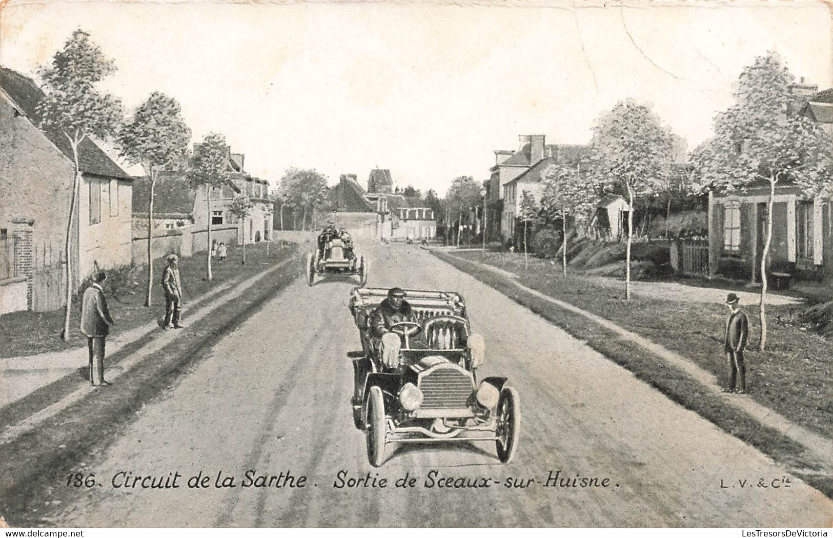 CPA Sport - Circuit De La Sarthe - Sortie De Sceaux Sur Huisne - Course Automobile - Other & Unclassified