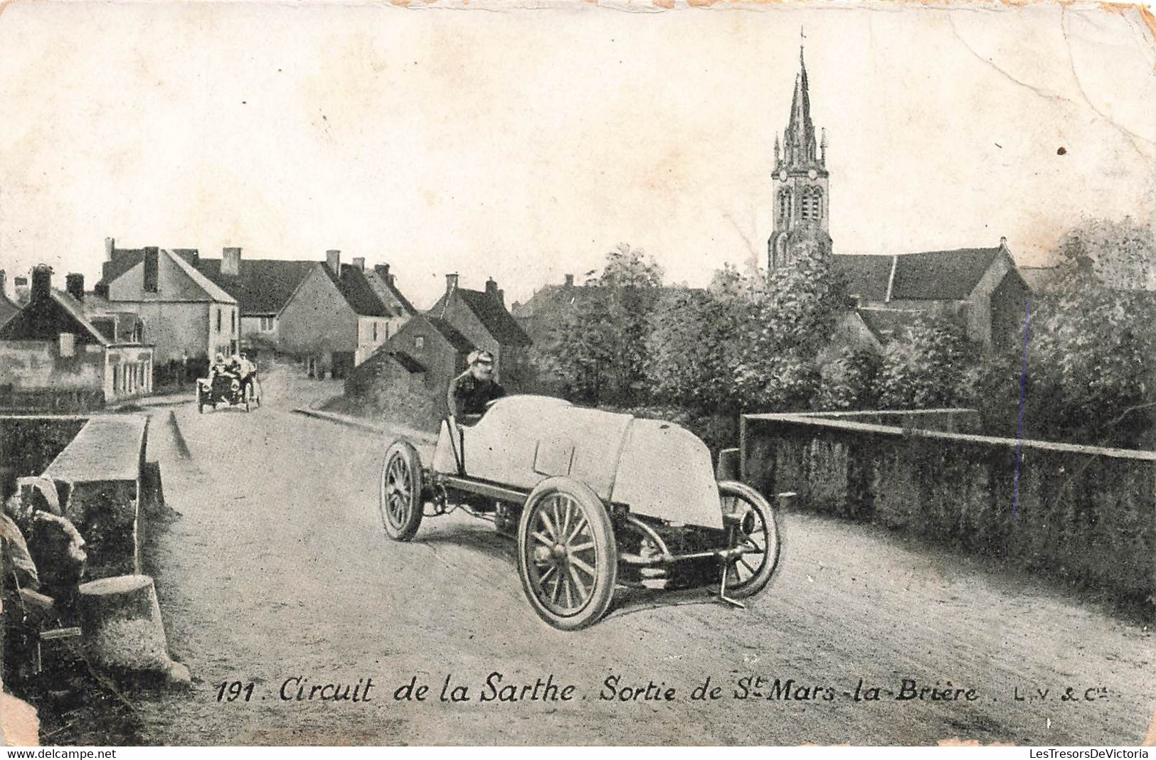CPA Sport - Circuit De La Sarthe - Sortie De St Mars La Briere - Course Automobile - Autres & Non Classés