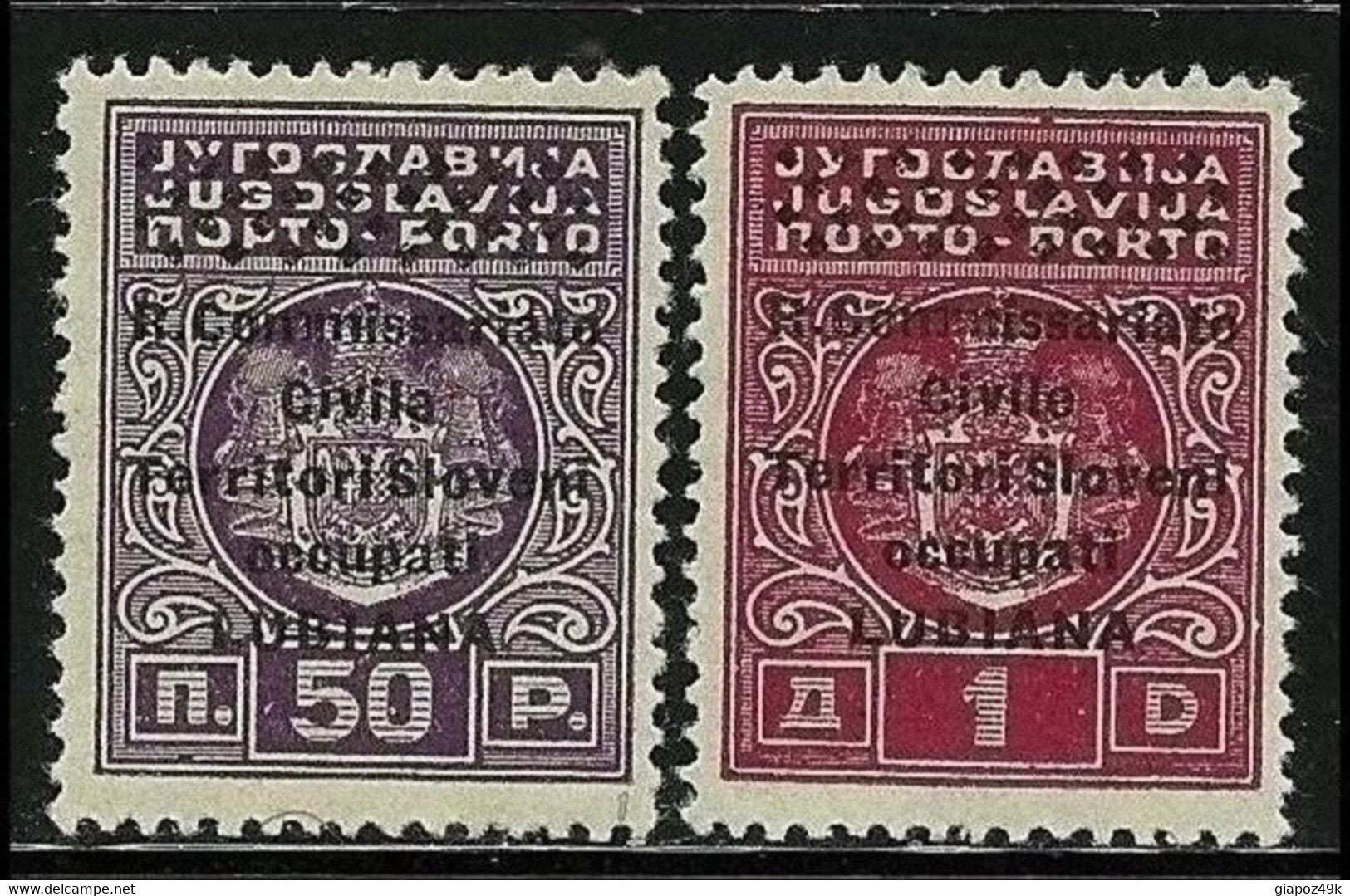 ● Regno OCC. LUBIANA 1941  SEGNATASSE  N. 6 / 7 **  Cat. 25,00 € ️ Lotto N. 1174 ️ - Ljubljana