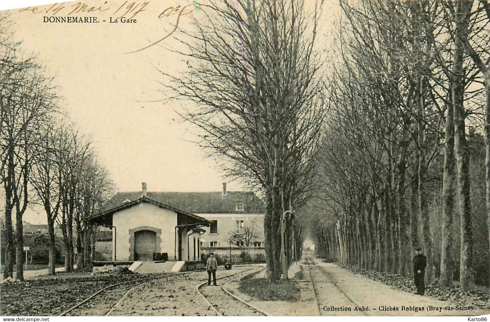 Donnemarie * Vue Sur La Gare * Ligne Chemin De Fer - Donnemarie Dontilly