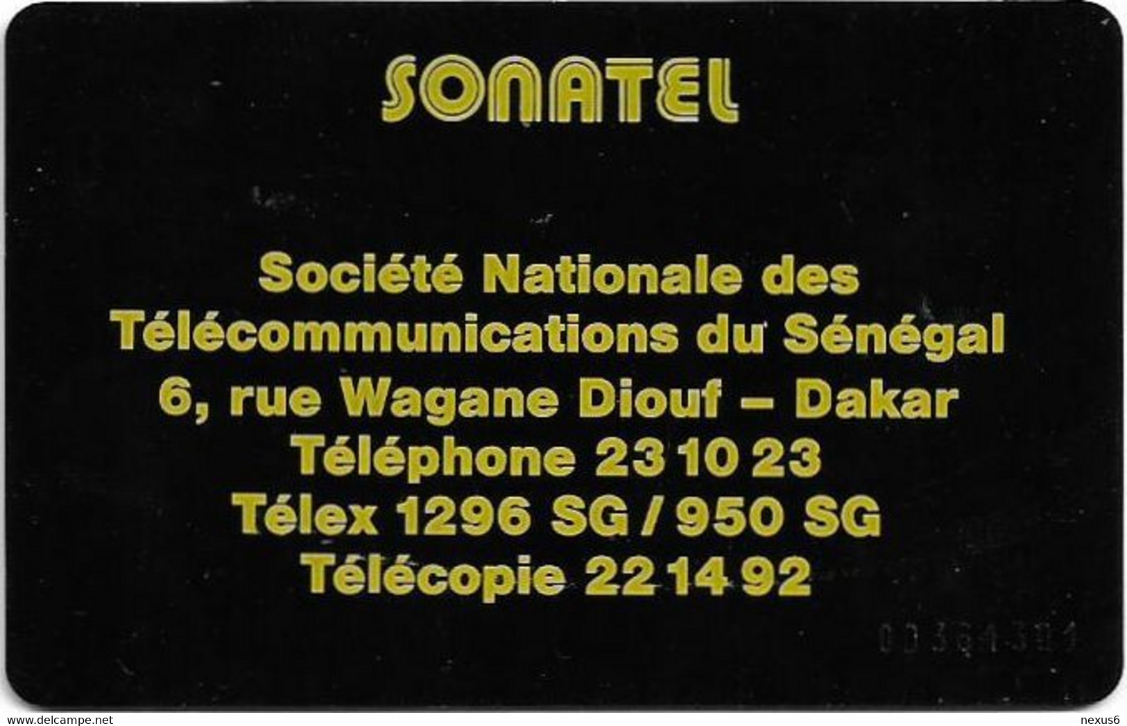 Senegal - Sonatel - L&G - Cn.00361301 - Blue & Silver, 120Units, Used - Senegal