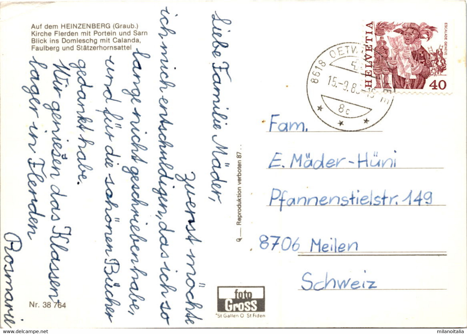 Flerden Am Heinzenberg / GR (38764) - Flerden