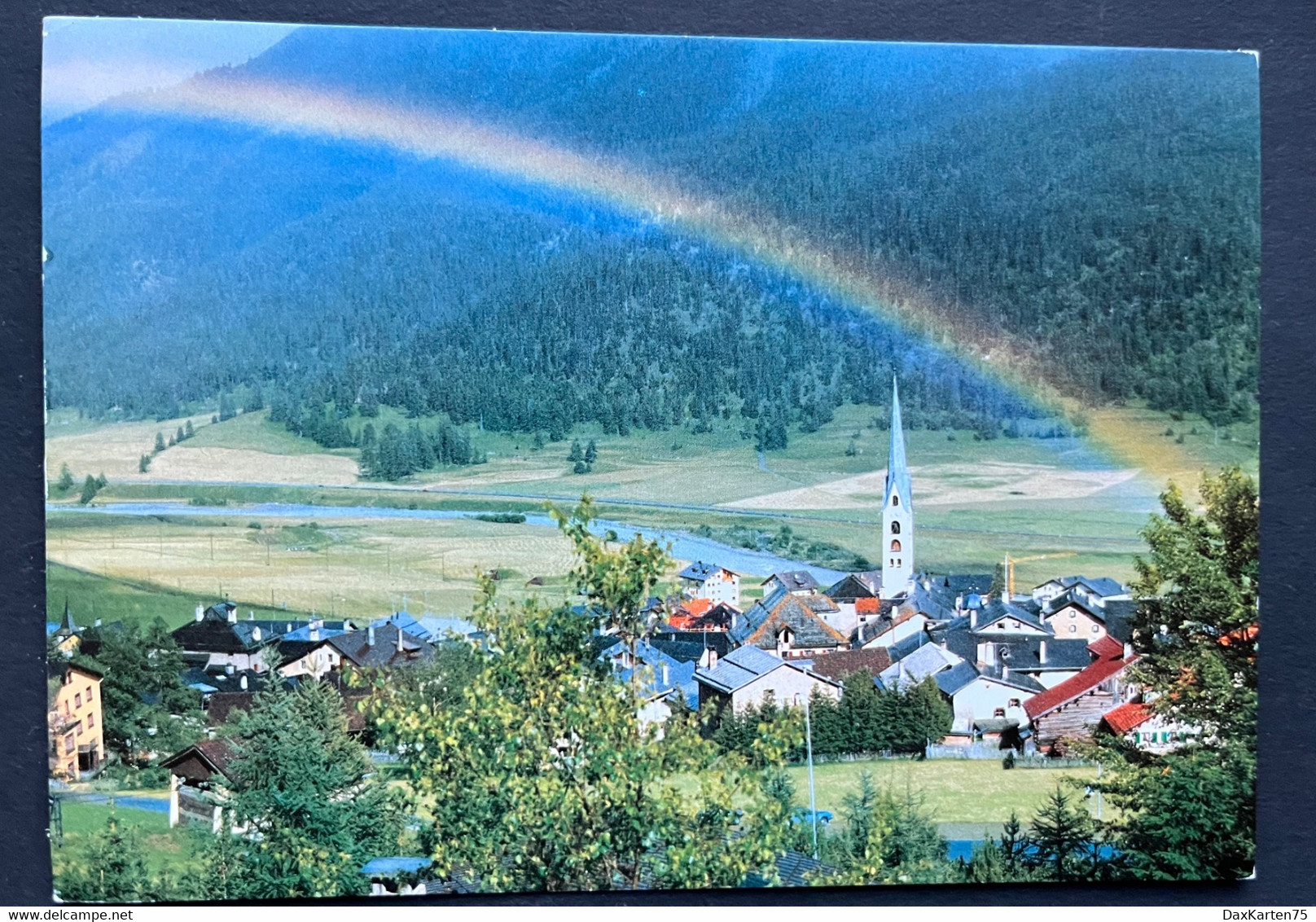 Zuoz Im Oberengadin/ Regenbogen - Zuoz