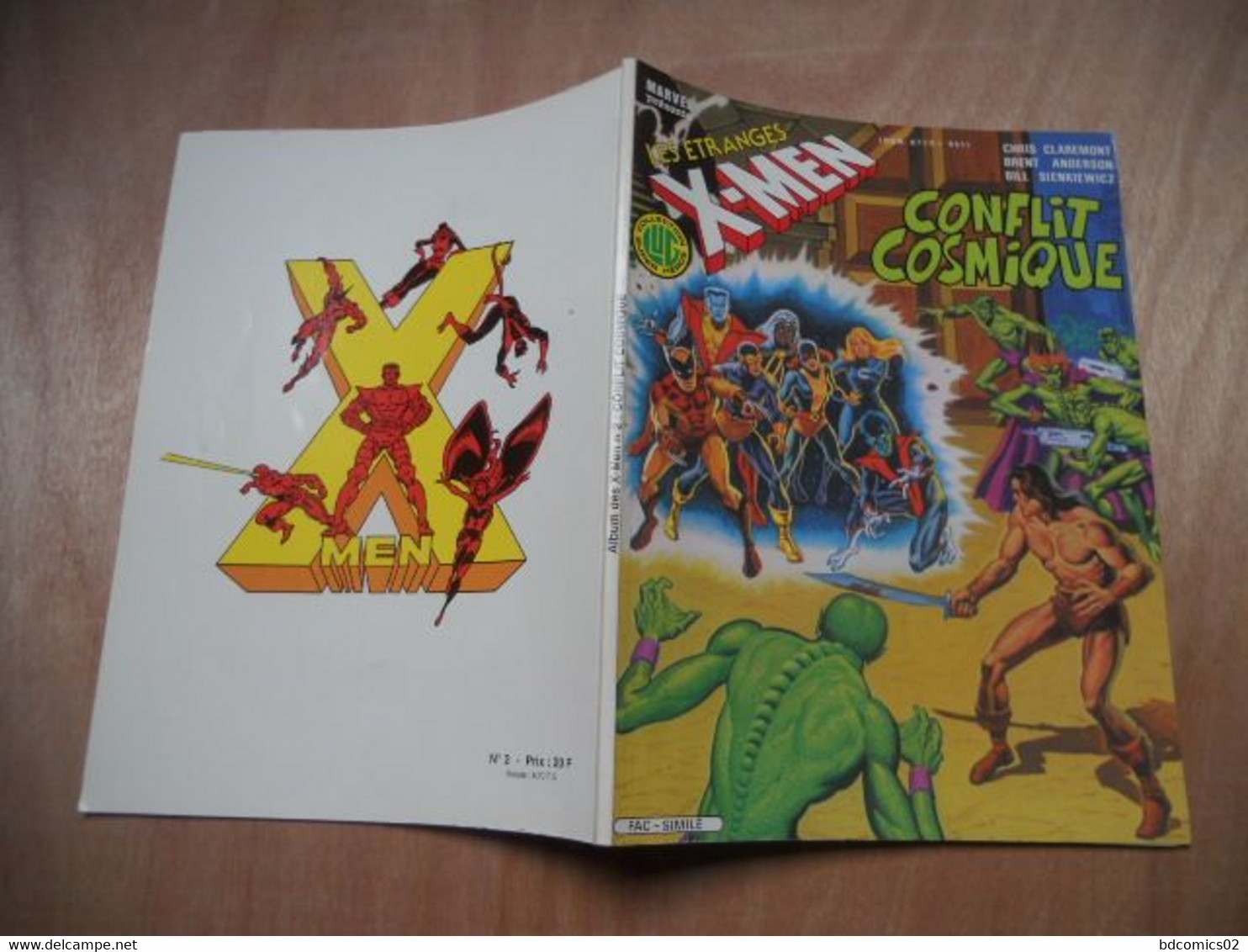 Les étranges X-Men N° 2- Conflit Cosmique - Edition LUG - 1983  (fac Similé) - XMen