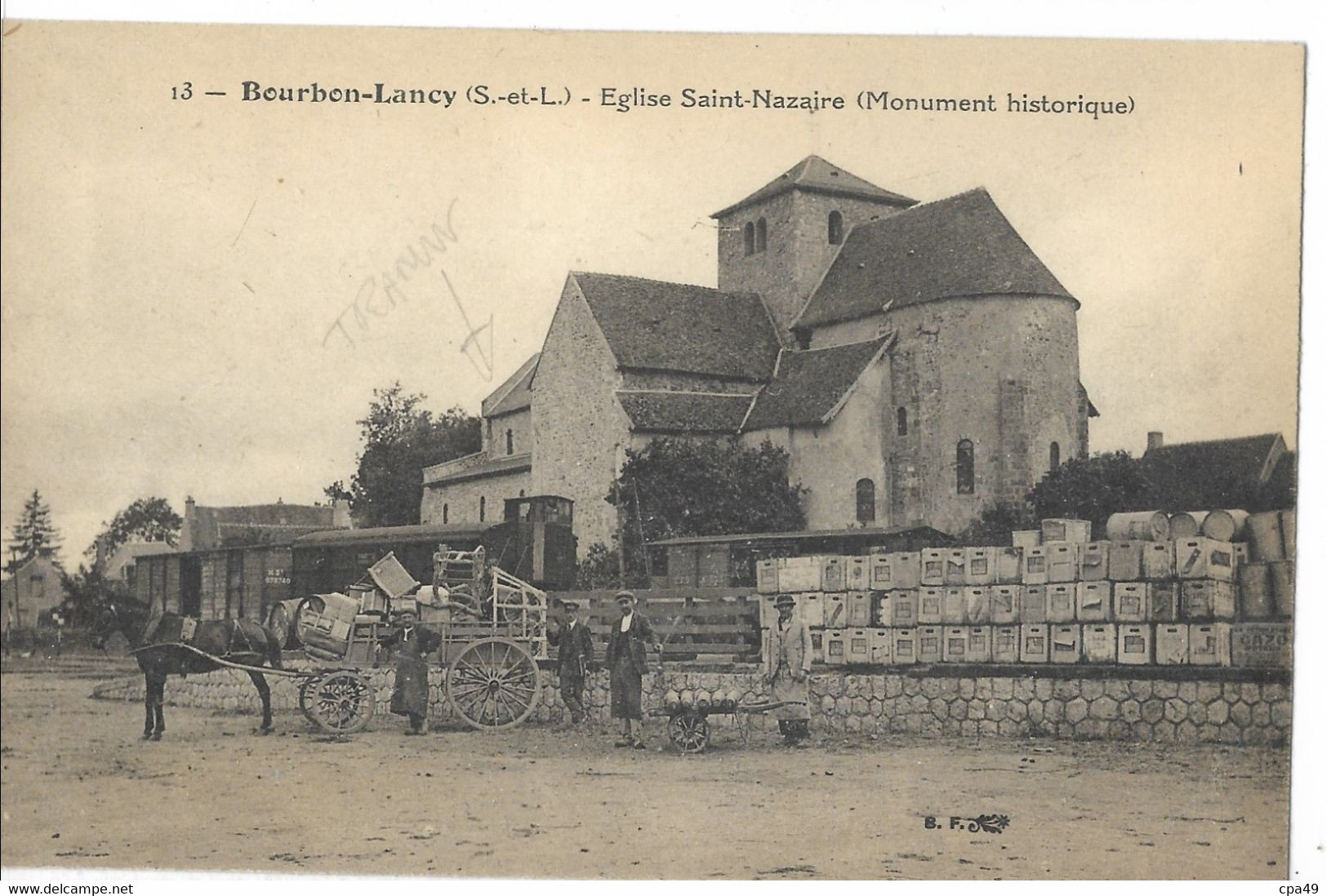 71    BOURBON - LANCY   EGLISE - NAZAIRE  MONUMENT  HISTORIQUE - Otros & Sin Clasificación