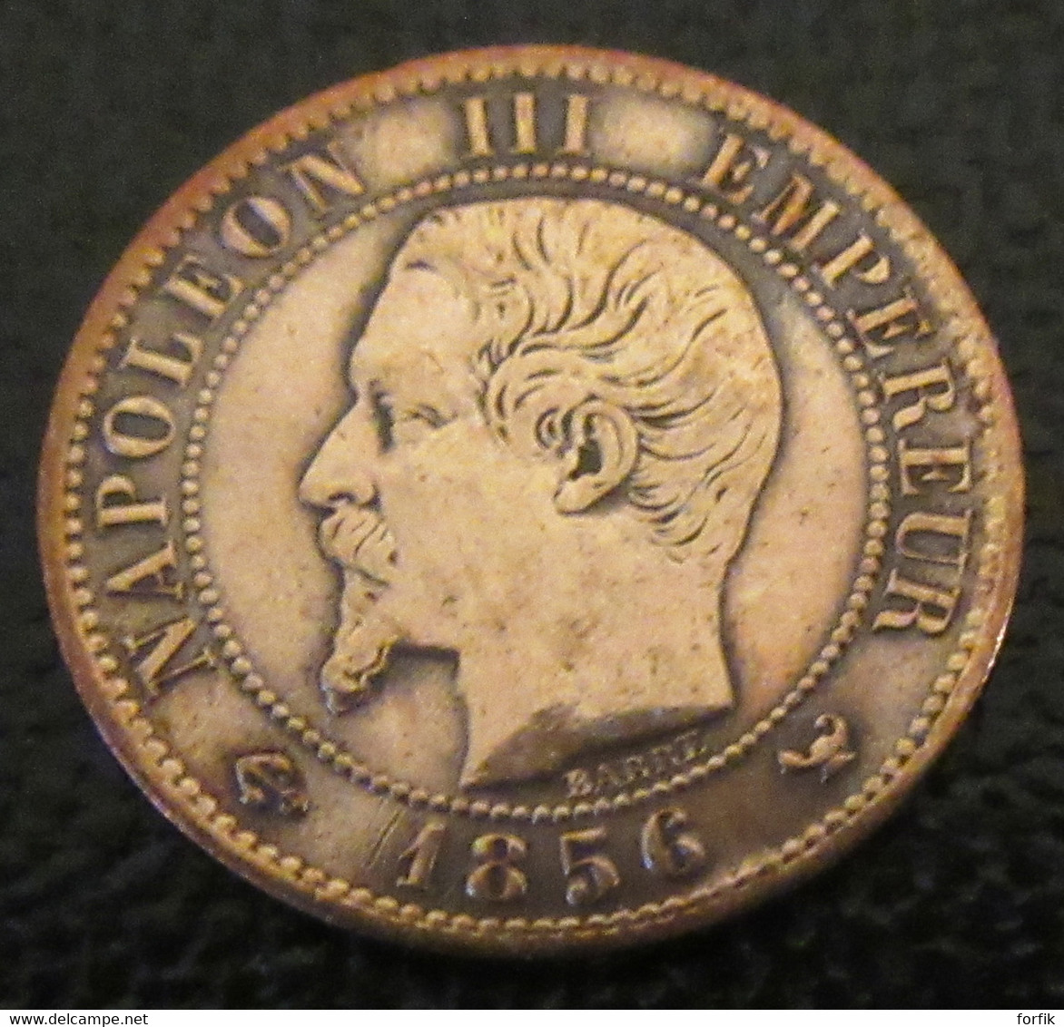 France - Monnaie 1 Centime Napoléon III 1856 W (Lille) - 1 Centime