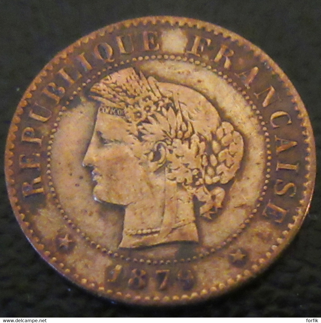 France - Monnaie 1 Centime Cérès 1879 A (Paris) - 1 Centime