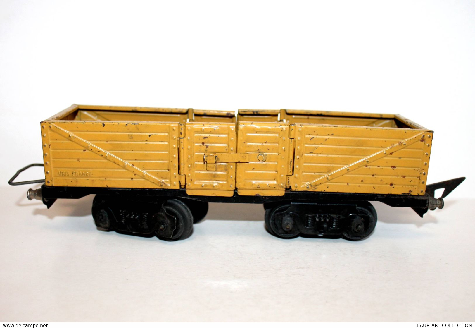 JEP - ANCIEN WAGON TOMBEREAU AVEC PORTE A BOGIES - ECH: O / 0 - MINIATURE TRAIN - MODELISME FERROVIAIRE       (2811.1) - Goods Waggons (wagons)