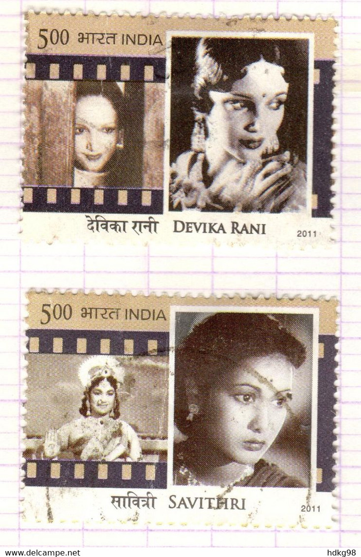 IND+ Indien 2011 Mi 2593-94 Frauen - Used Stamps