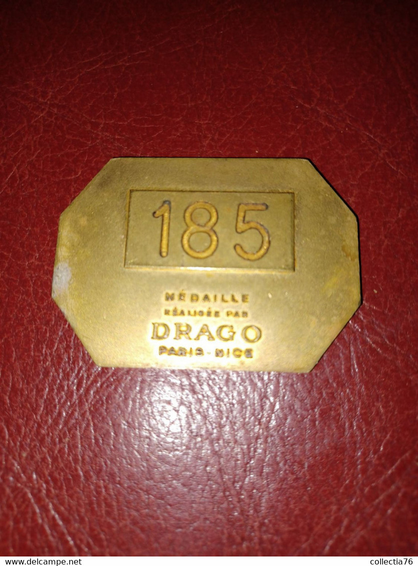 PLAQUE MEMBRE DRAGO CASINO MUNICIPAL CANNES  185 - Casino