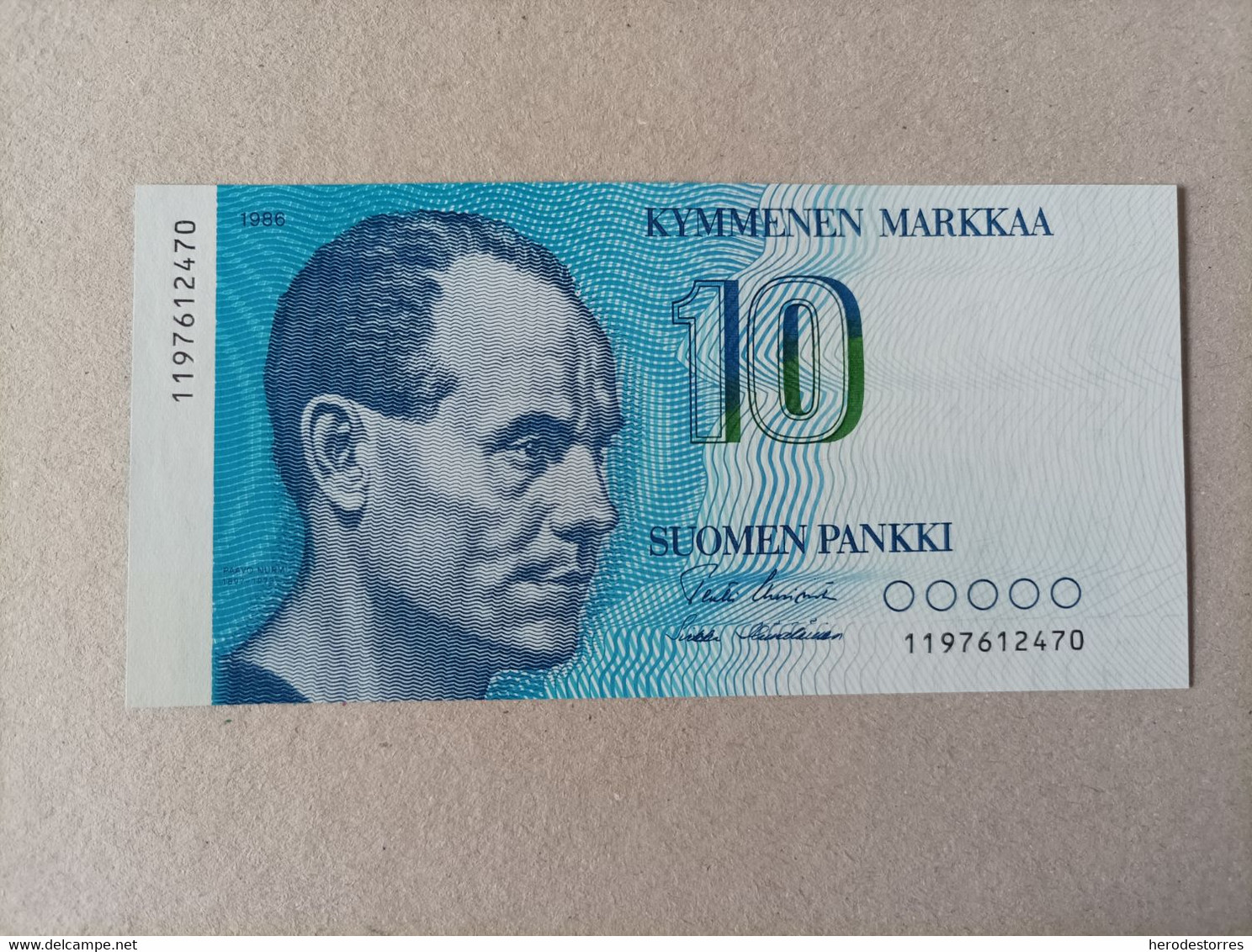 Billete De Finlandia De 10 Markkaa, Año 1986, Sc/plancha - Finlande
