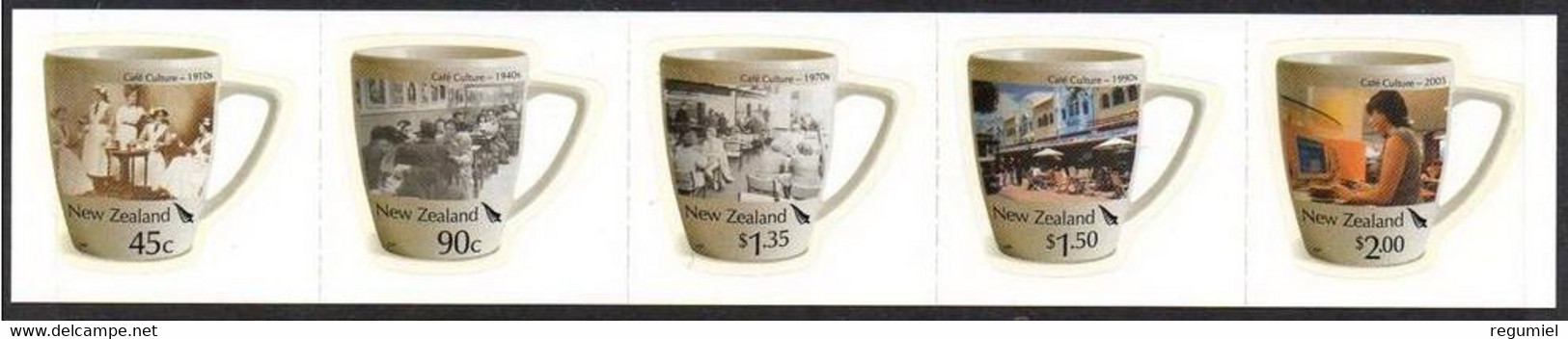 Nueva Zelanda Carnet 2005 ** Tazas - Postzegelboekjes