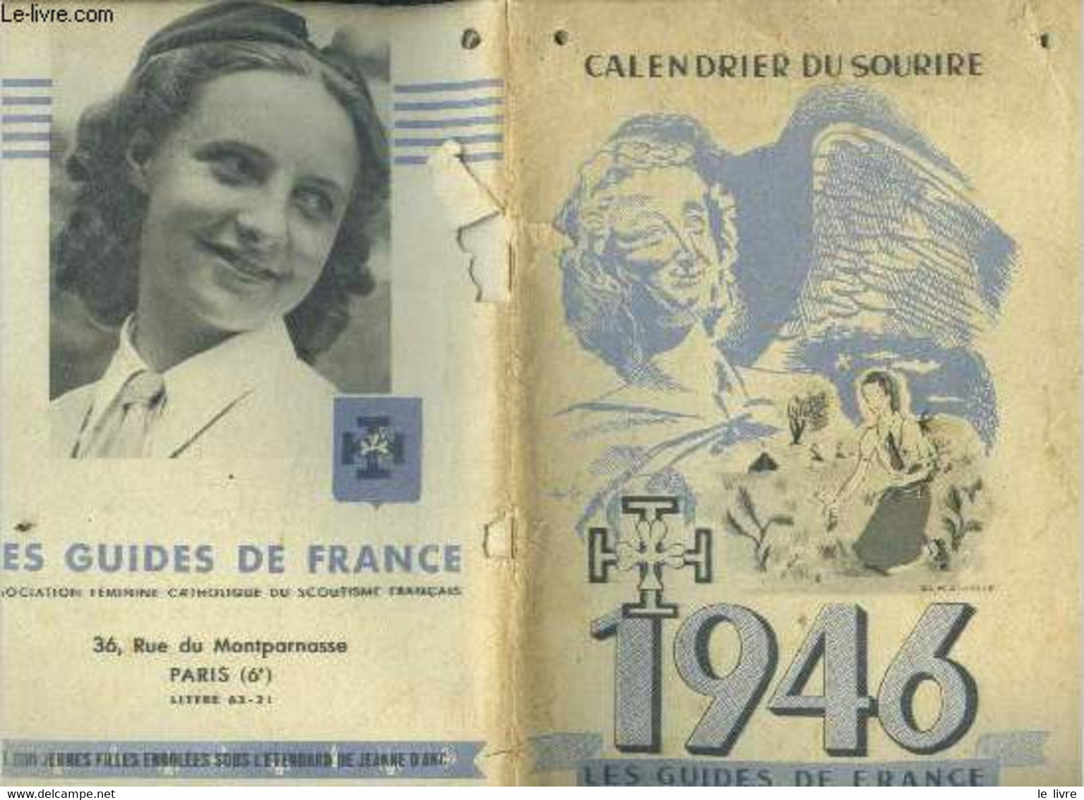 Calendrier Du Sourire 1946 - Les Guides De France - Collectif - 1946 - Diaries