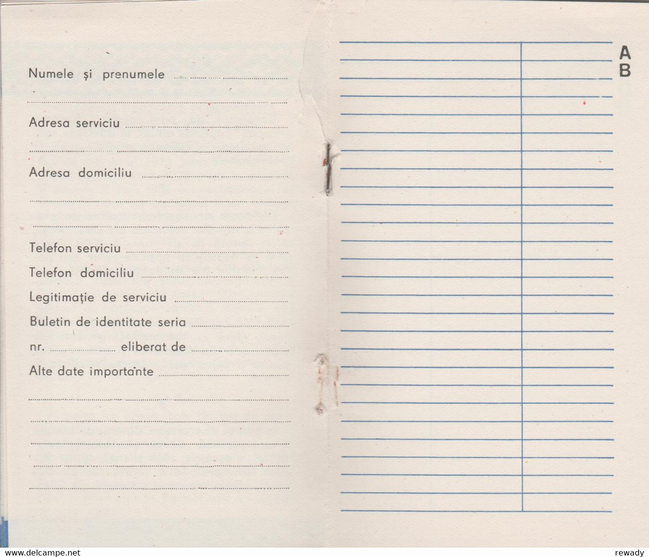 Historical Documents - Romania - Bucuresti - Societatea de Cruce Rosie din  RSR - Agenda telefonica - Calendar 1985-1987