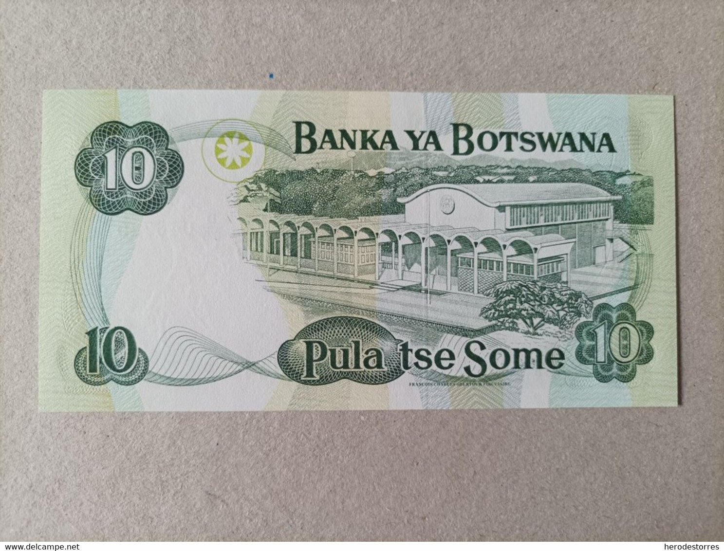 Billete De Botswana De 10 Pula, Año 1999, Nº Bajo, UNC - Botswana