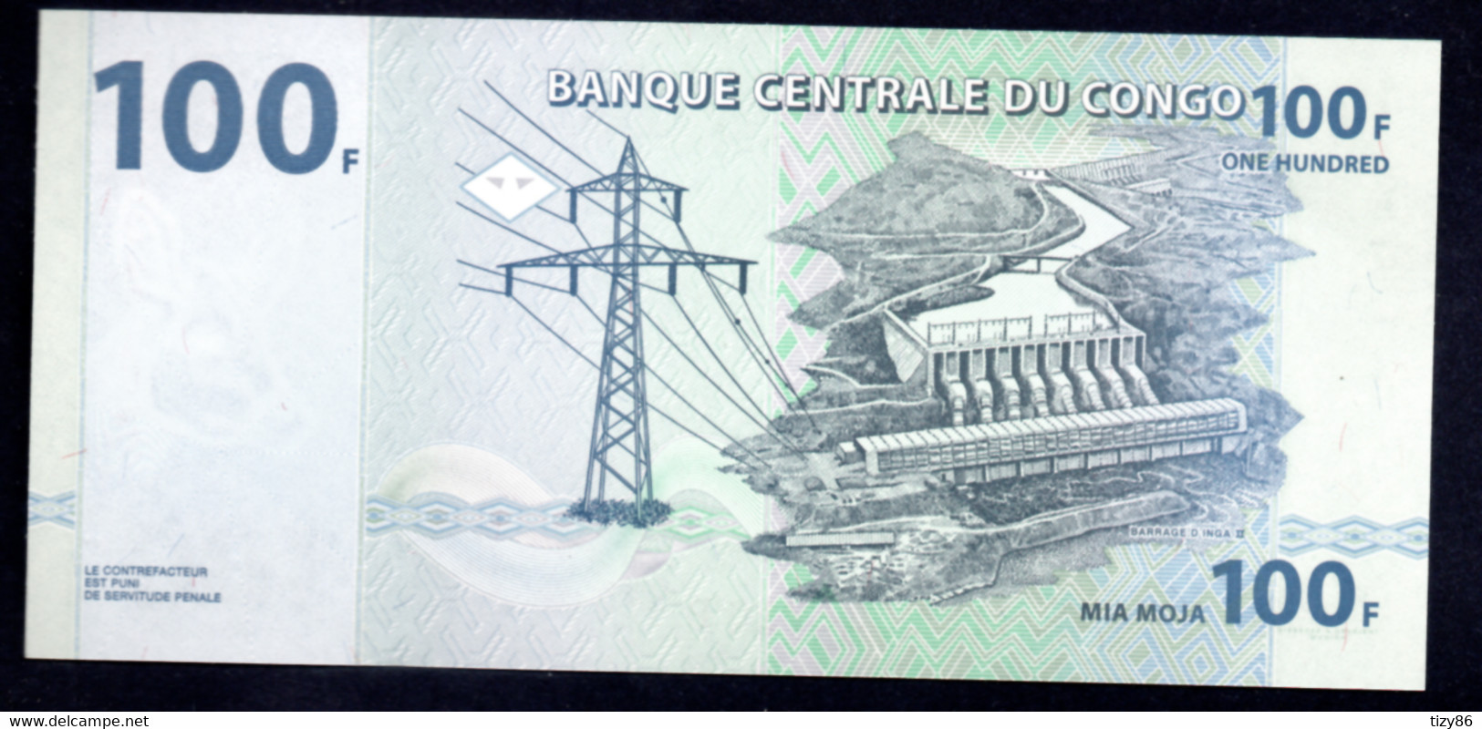 Banconota Congo - 100 Francs 2007 (UNC/FDS) - Zonder Classificatie