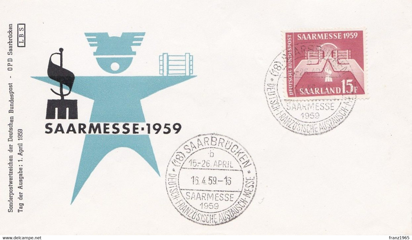 Saarmesse 1959 - Cartas & Documentos