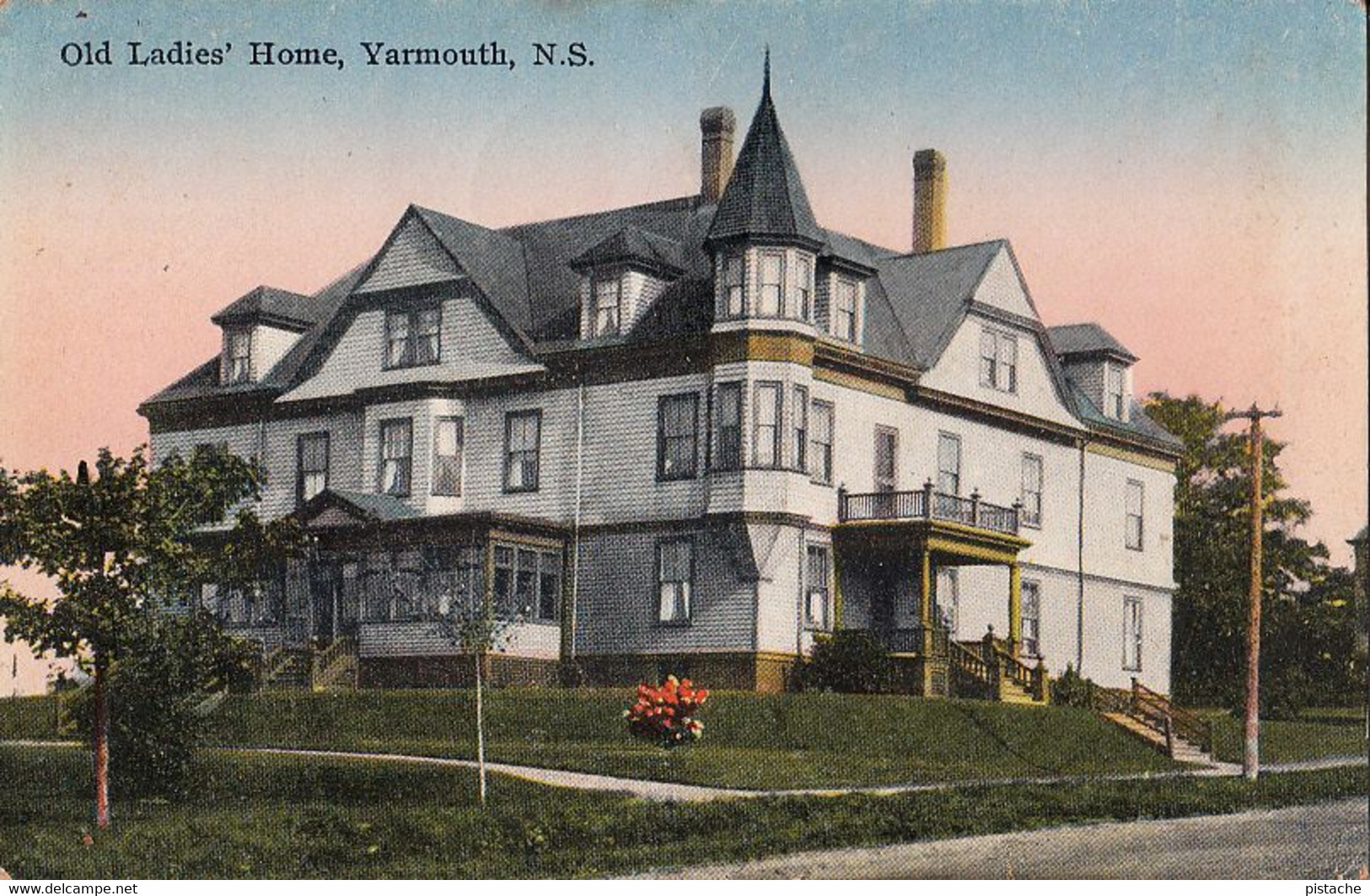 3052 – Yarmouth Nova Scotia Canada – Old Ladies’ Home House – Written – Good Condition – 2 Scans - Yarmouth