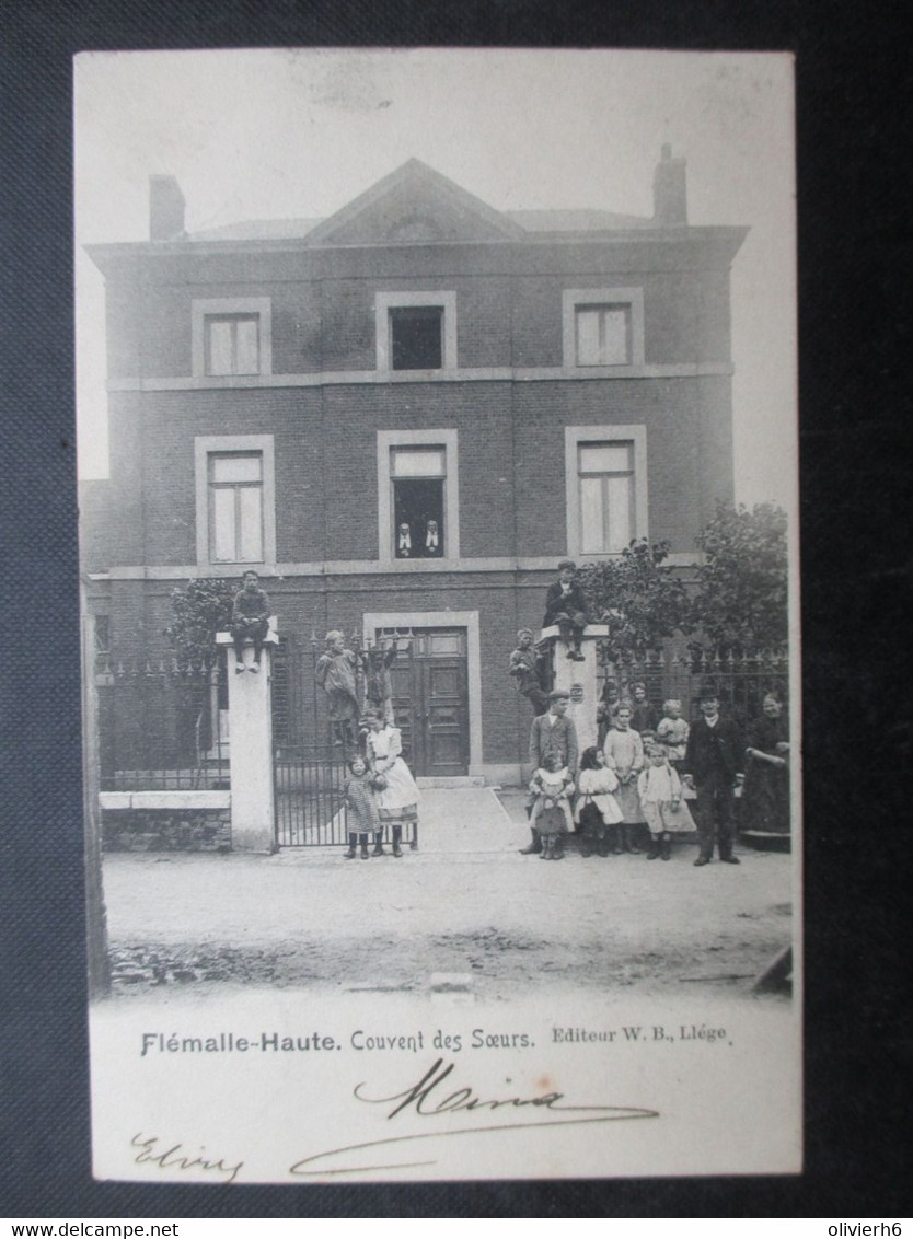 CP BELGIQUE (V2210) FLEMALLE HAUTE (2 Vues) Couvent Des Sœurs - Editeur W.B. Liège 1904 - Flémalle