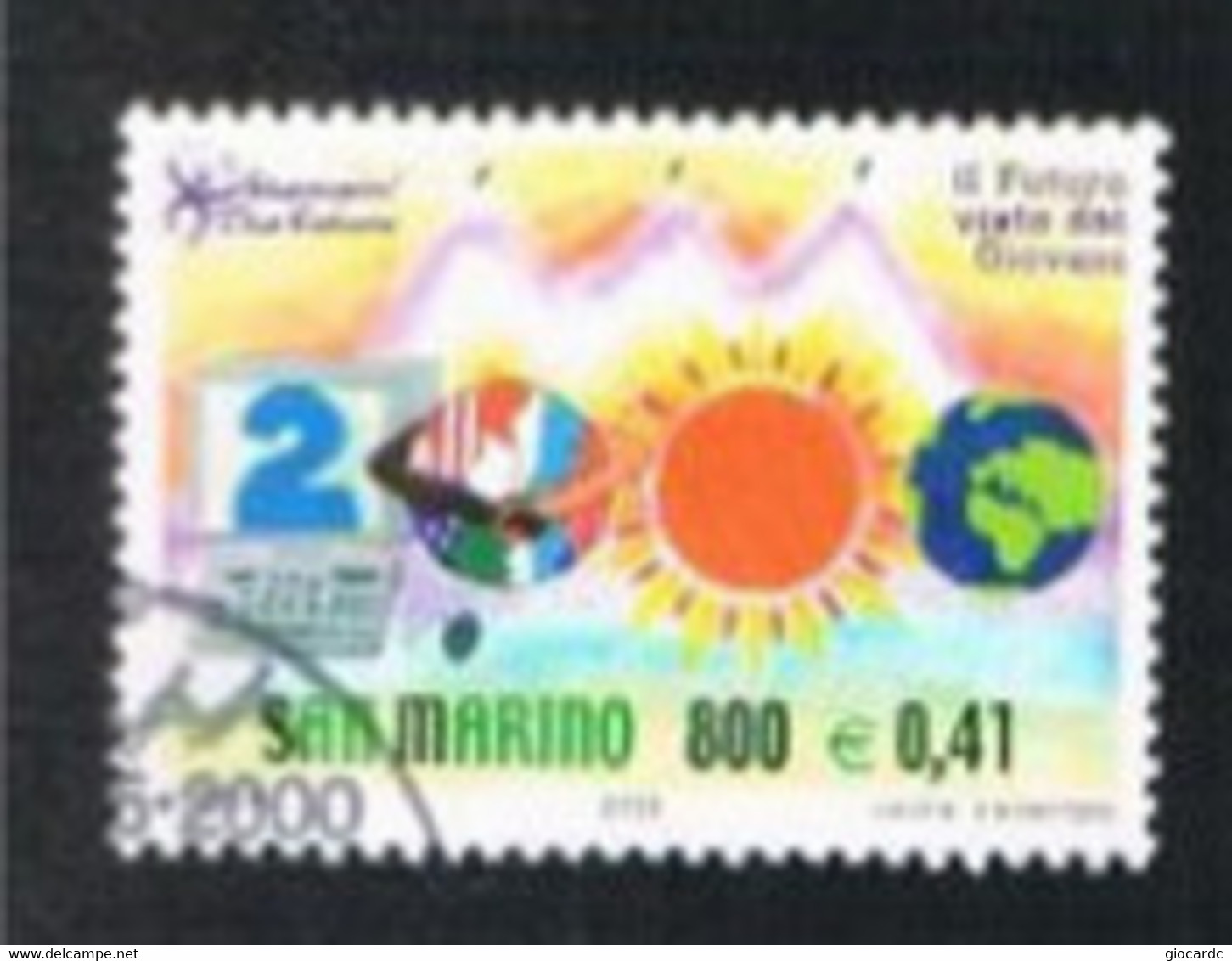 SAN MARINO - UN 1736  - 2000 IL FUTURO DEI FRANCOBOLLI - USED° - Gebraucht