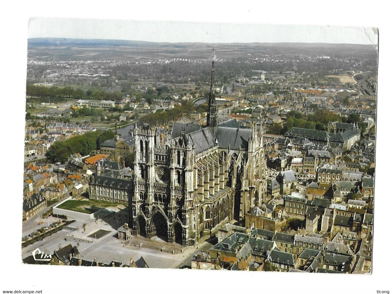 VARIETE FLAMMES DOUBLE LE CHAMBON SUR LIGNON HAUTE LOIRE ET AMIENS SOMME 1972, CARTE CIMCOLOR CATHEDRALE D AMIENS - Briefe U. Dokumente