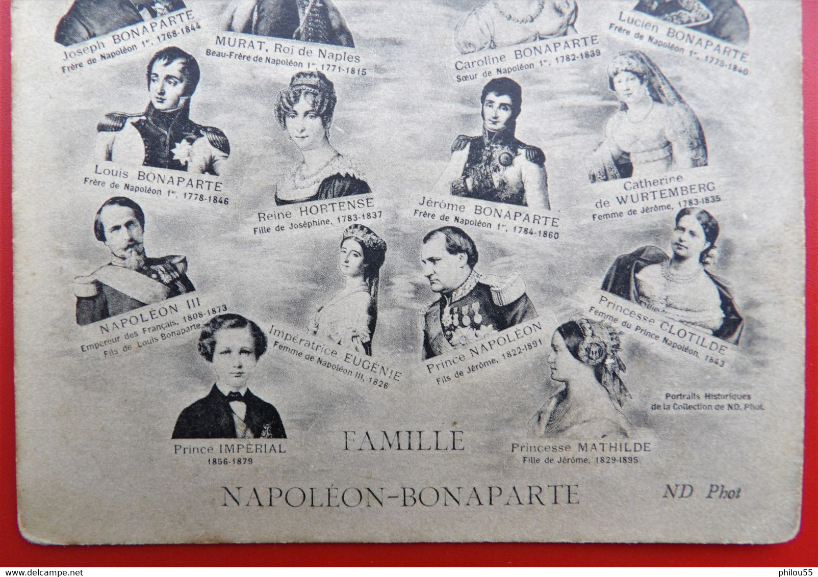 Cpa Theme HISTOIRE Famille NAPOLEON BONAPARTE - Royal Families