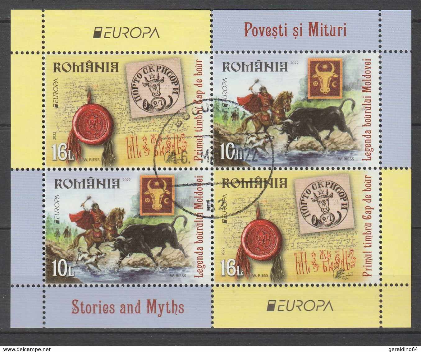 Rumänien 2022 Europa Cept Gestempelt - Unused Stamps