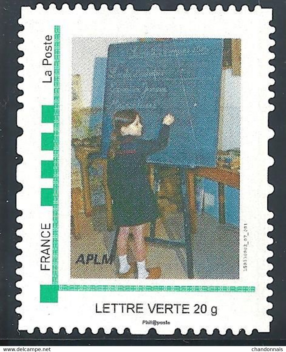 (EL1) Personnalisé (MTAM) Neuf Mainvilliers Près Chartres N° 15 A L'école : Jeune Fille Au Tableau - Ungebraucht