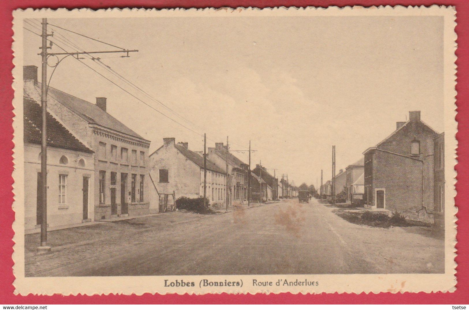 Lobbes (Bonniers ) - Route D' Anderlues  ( Voir Verso ) - Lobbes