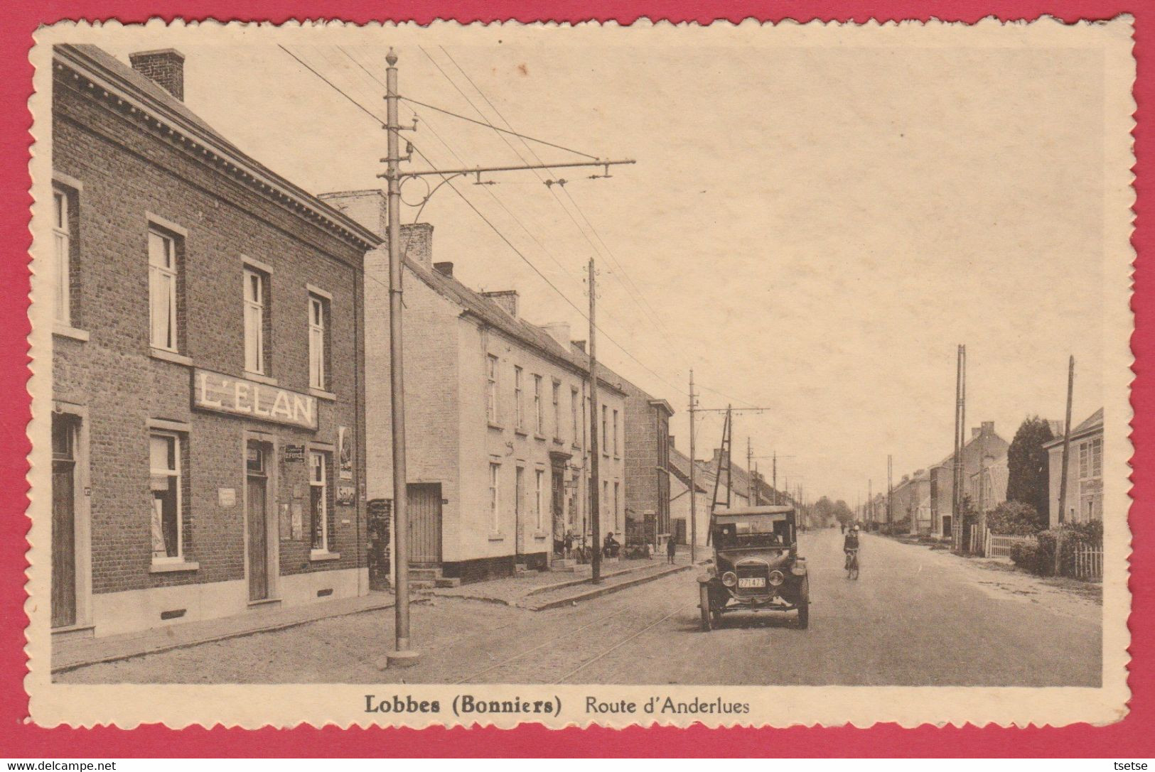 Lobbes (Bonniers ) - Route D' Anderlues ... Oldtimer  ( Voir Verso ) - Lobbes