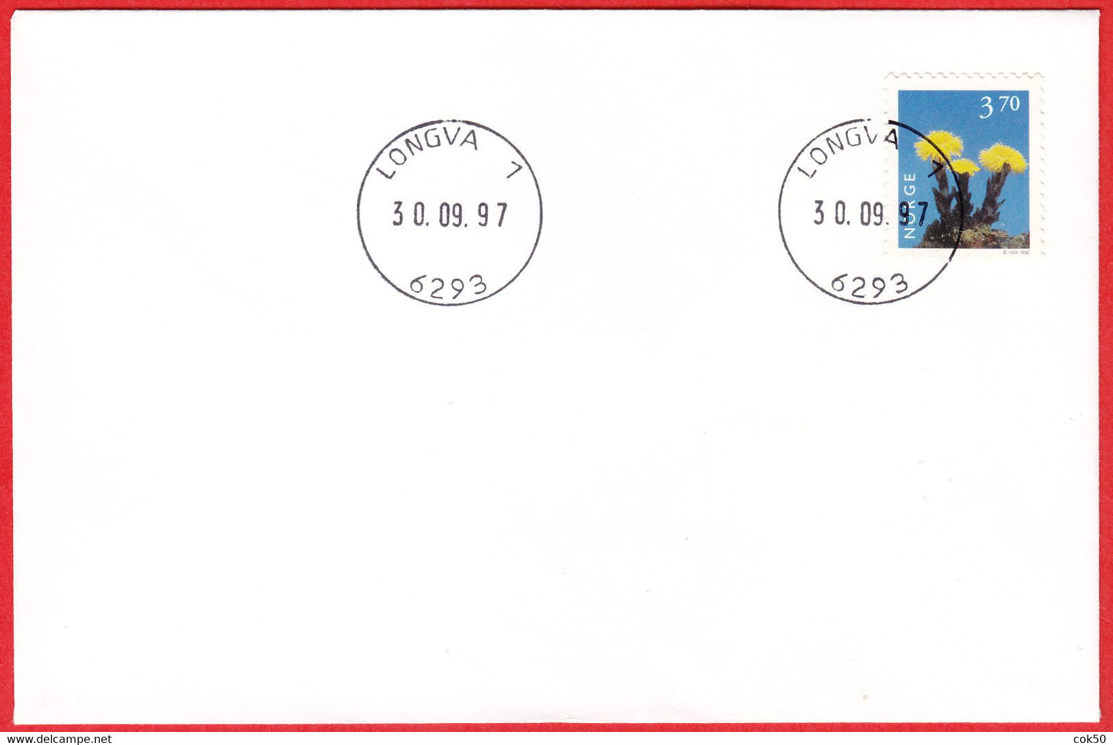 NORWAY -  6293 LONGVA  1 (Møre & Romsdal County) - Last Day/postoffice Closed On 1997.09.30 - Local Post Stamps