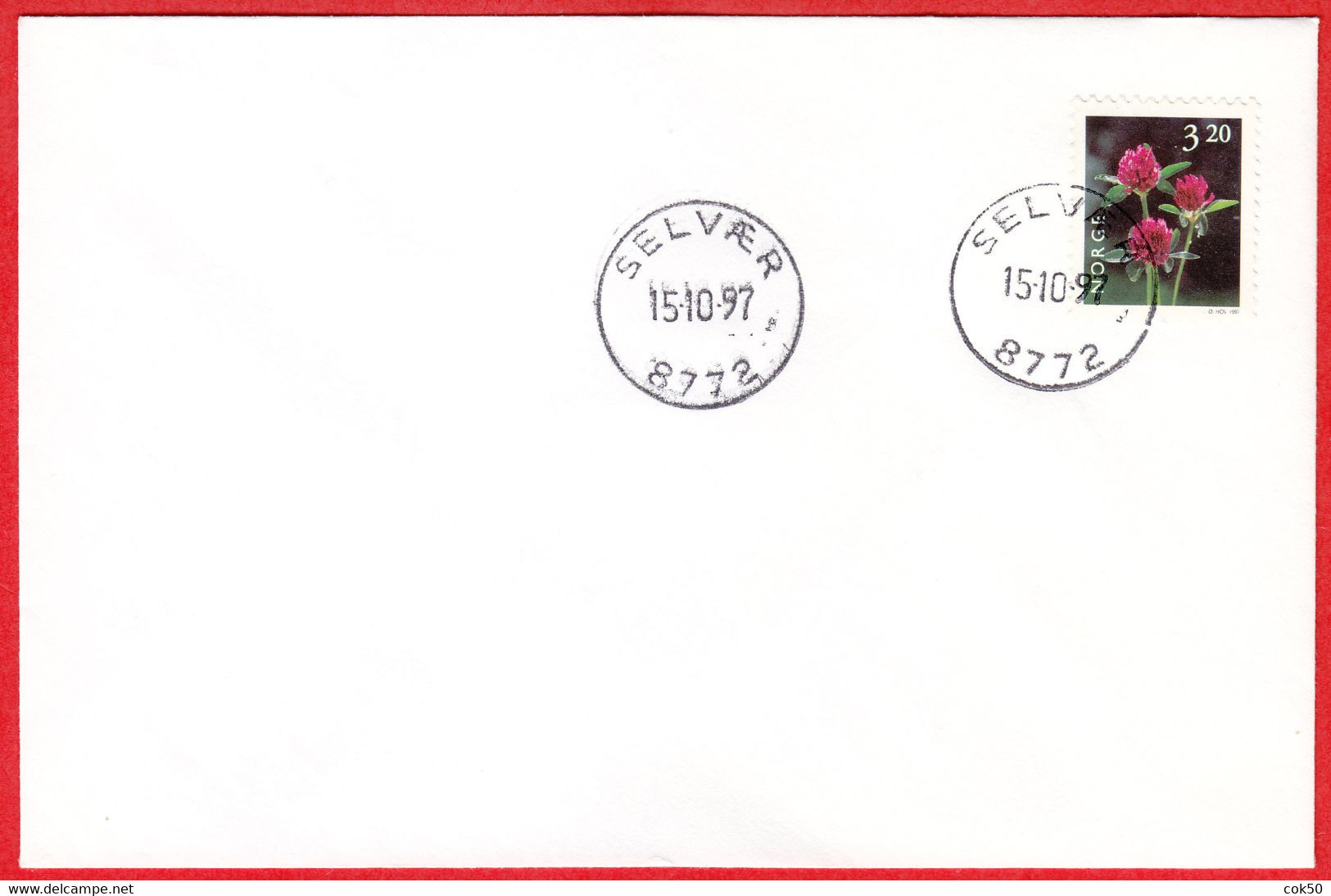 NORWAY -  8772 SELVÆR (Nordland County) - Last Day/postoffice Closed On 1997.10.15 - Local Post Stamps