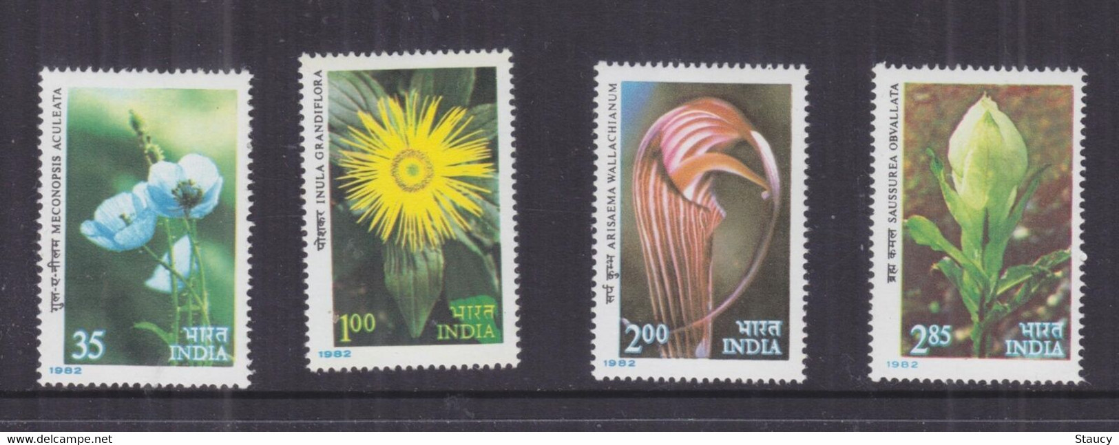 India 1977 Flowers Set Of 4 (Sc # 760-63) MNH As Per Scan - Andere & Zonder Classificatie