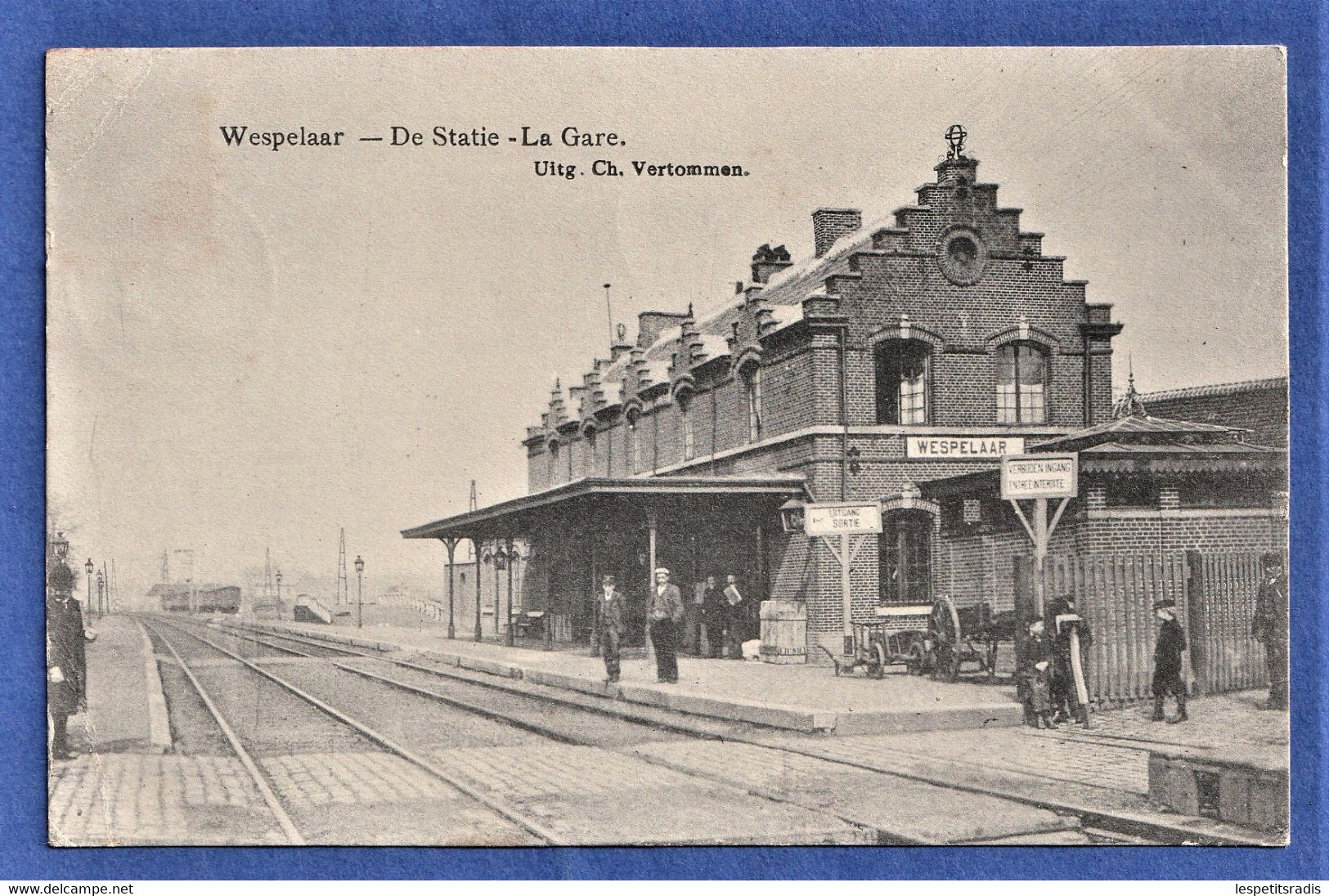 *****TRES RARE CPA BELGIQUE - WESPELAAR (Wespelaer) - De Statie - La Gare - Haacht