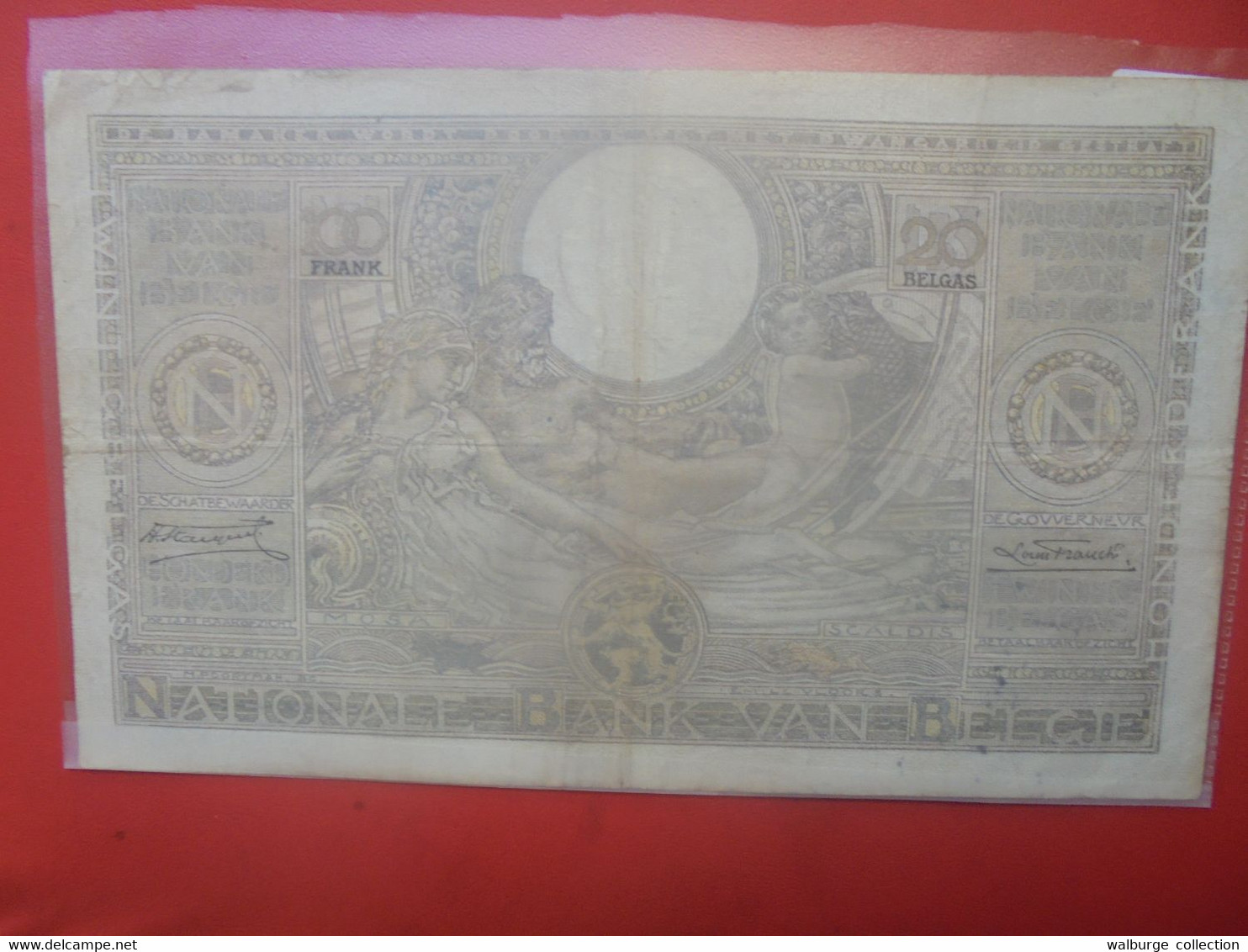 BELGIQUE 100 FRANCS 1935(Date+Rare) Circuler (B.27) - 100 Francos & 100 Francos-20 Belgas