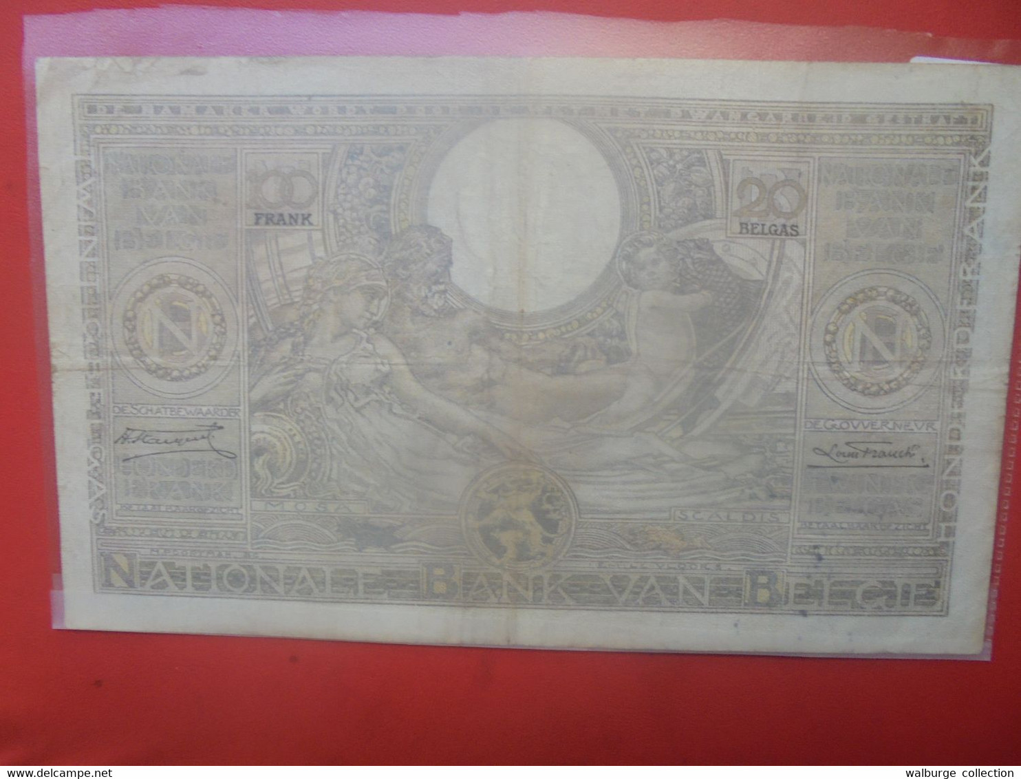 BELGIQUE 100 FRANCS 1935(Date+Rare) Circuler (B.27) - 100 Frank & 100 Frank-20 Belgas