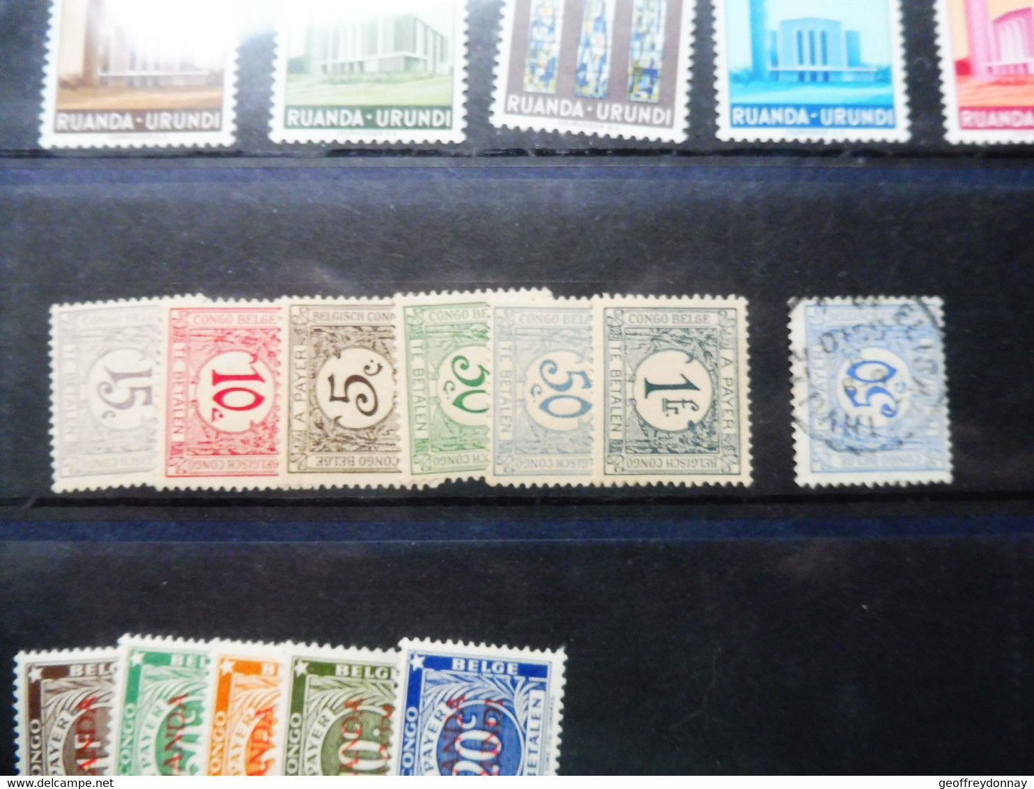 Congo   Perfect Parfait  66/72 * Plakken Charnieres  ( 1923 ) Taxe Tx 71 Oblitéré Gestempelt - Unused Stamps