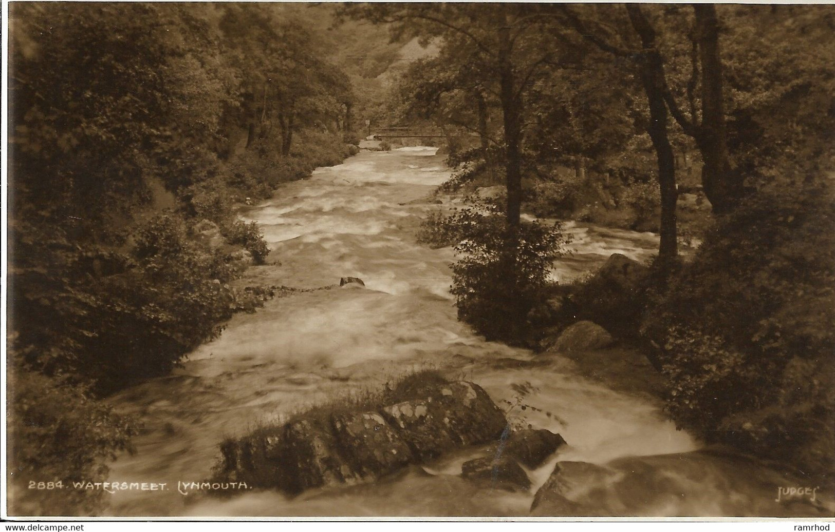 LYNMOUTH, Watersmeet (Publisher - Judges Of Hastings) Date - Unknown, Unused - Lynmouth & Lynton