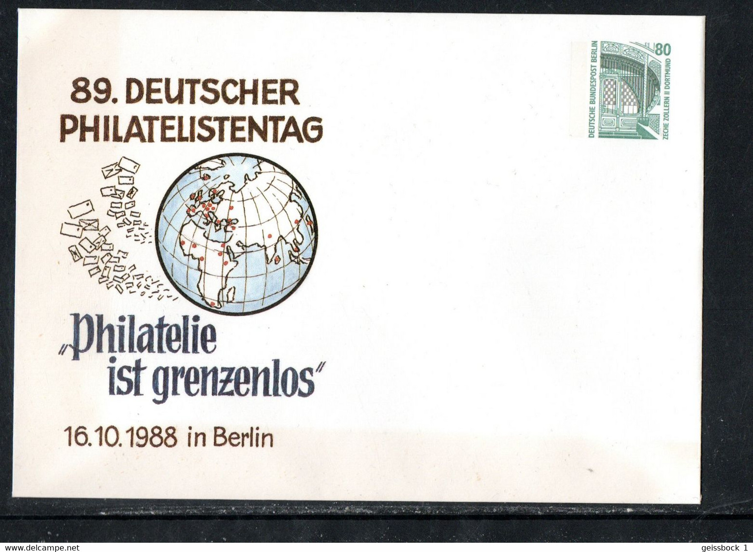 Berlin 1988: PU 139/5:  Umschlag      (B010) - Privé Briefomslagen - Ongebruikt