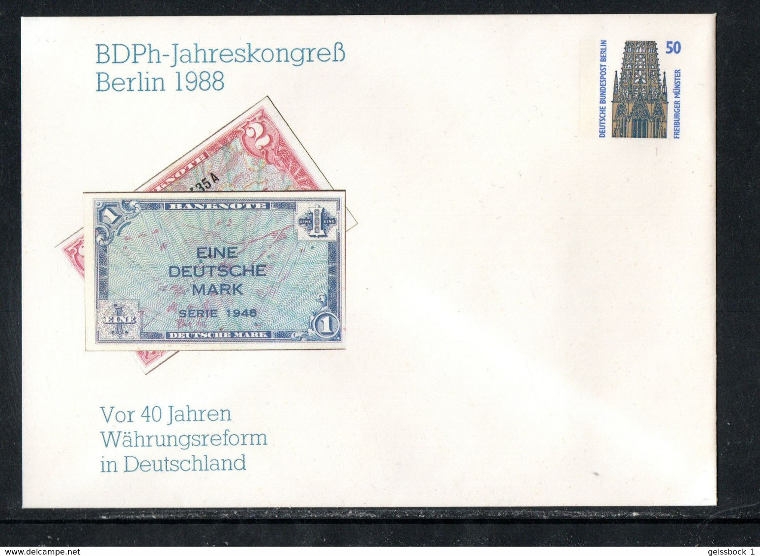 Berlin 1988: PU 136/10:  Umschlag      (B010) - Enveloppes Privées - Neuves