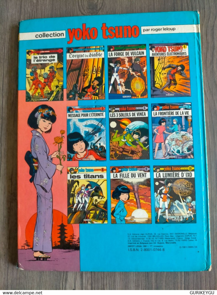 LOT 5 bd YOKO TSUNO n° 1.2.9.11 EO.14 le trio de l'étrange l'orgue du diable la fille du vent le feu de wotan la spirale