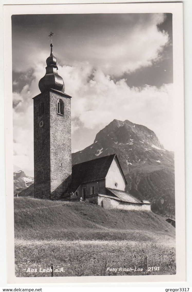 C1162) Aus LECH A. Arlberg - KIRCHE - Sehr Schöne DETAIL AK - Lech