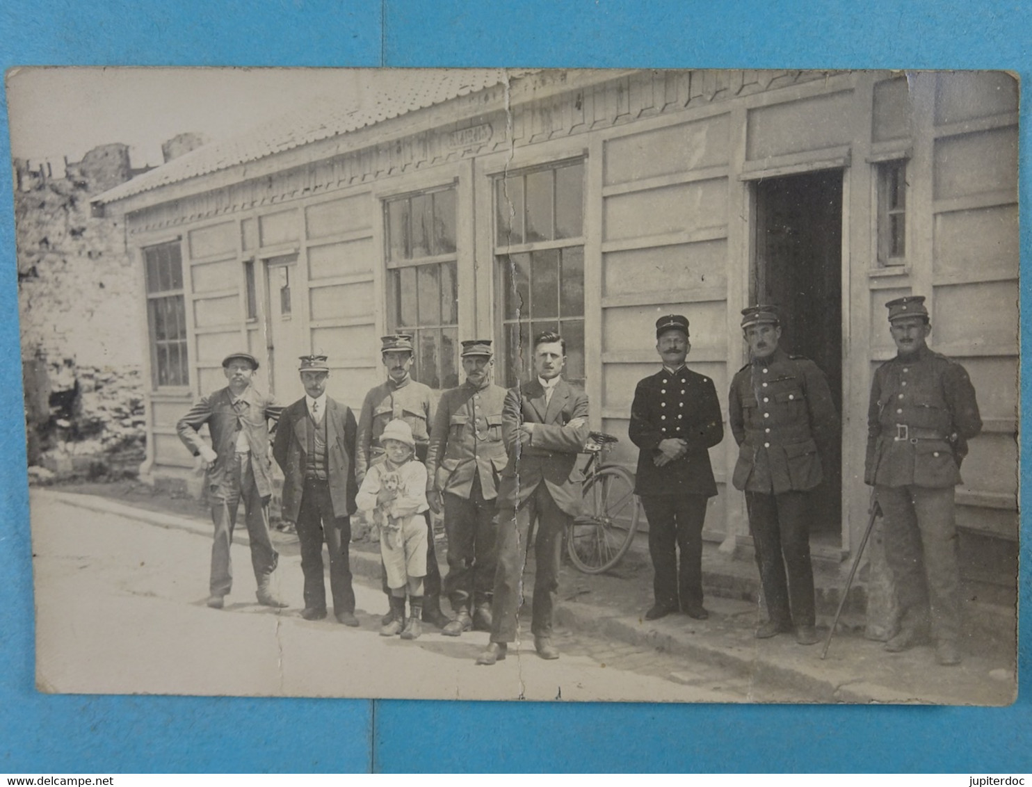 Carte Photo Comines Bureau De Douane Et Logement Du Receveur 1920 - Comines-Warneton - Komen-Waasten