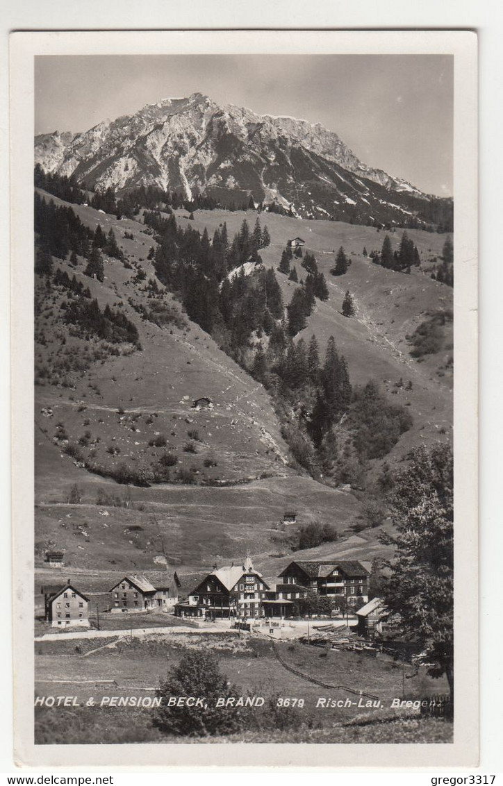 C1172) BRAND - Hotel & Pension BECK - Gel. Brand Bei Bludenz 4.8.1932 - Brandertal