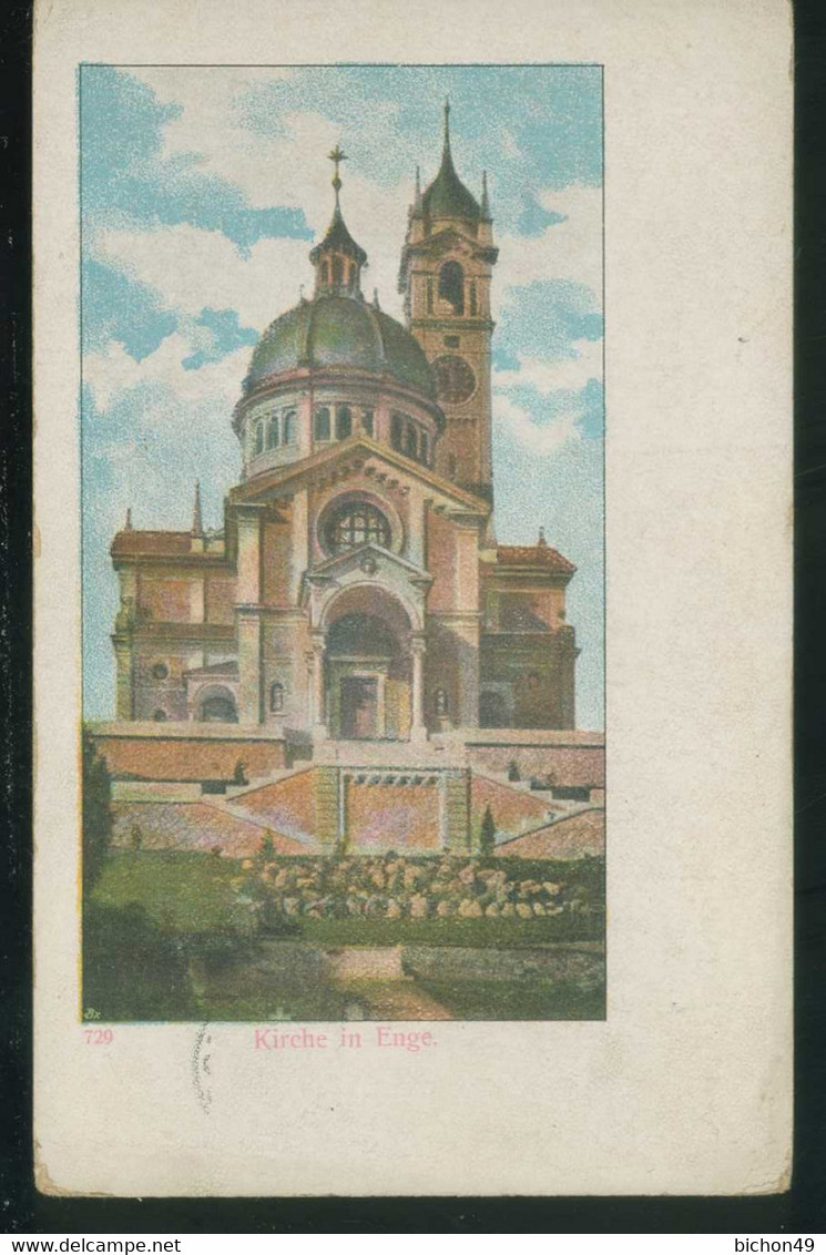 Kirche In Enge Internierten Feldpost Poste De Campagne 1916 - Enge