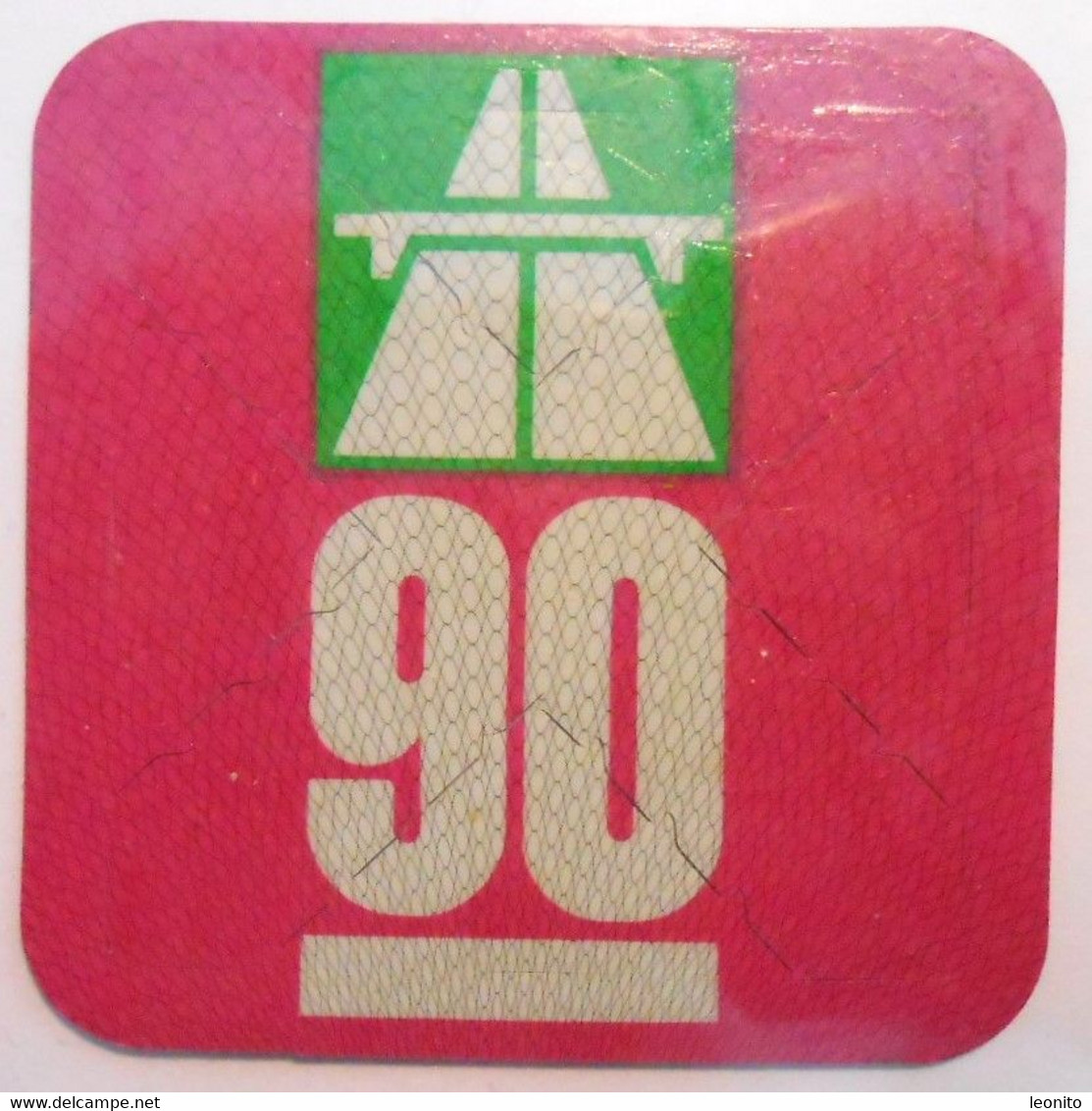 Autobahnvignette Schweiz 1990 - Nummerplaten