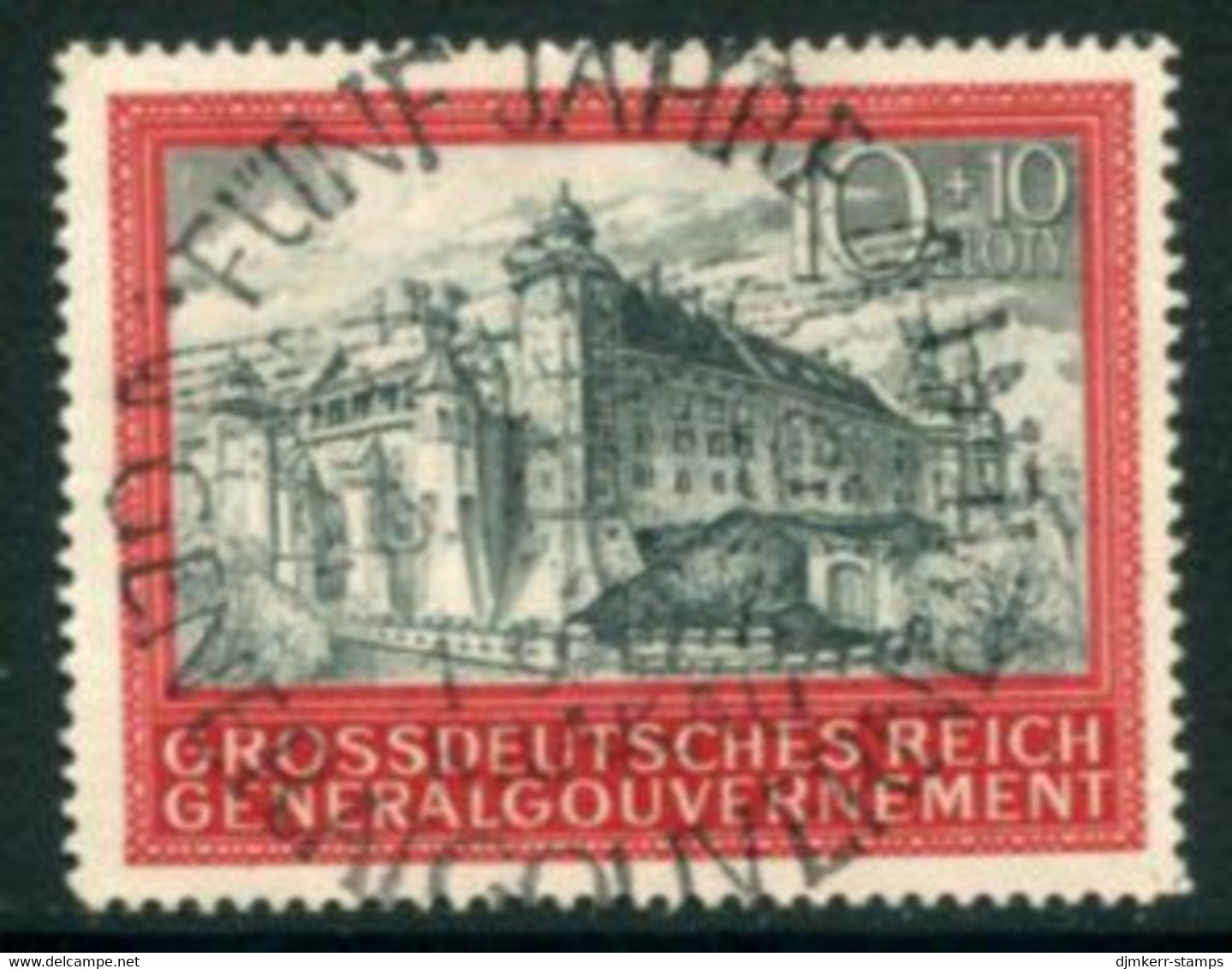 GENERAL GOVERNMENT 1944 Fifth Anniversary Used   Michel 125 - Governo Generale